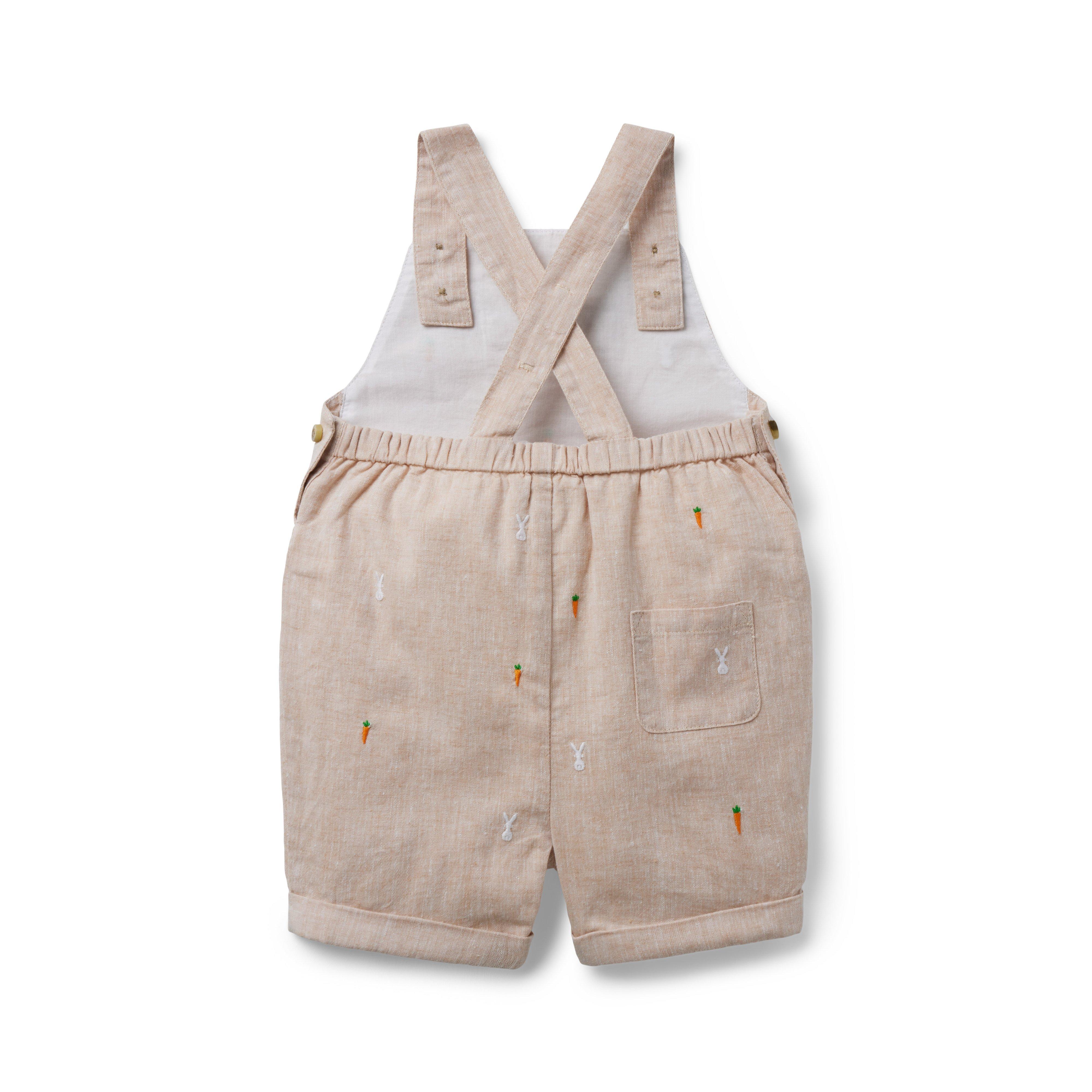 Baby Embroidered Bunny Overall image number 1