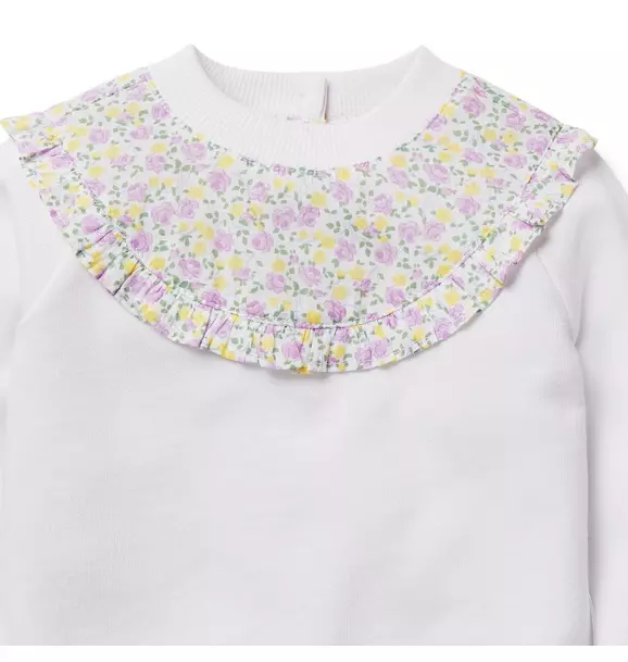 Baby Ditsy Floral Collar Sweatshirt image number 2