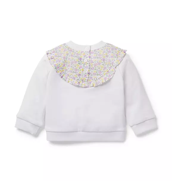 Baby Ditsy Floral Collar Sweatshirt image number 1