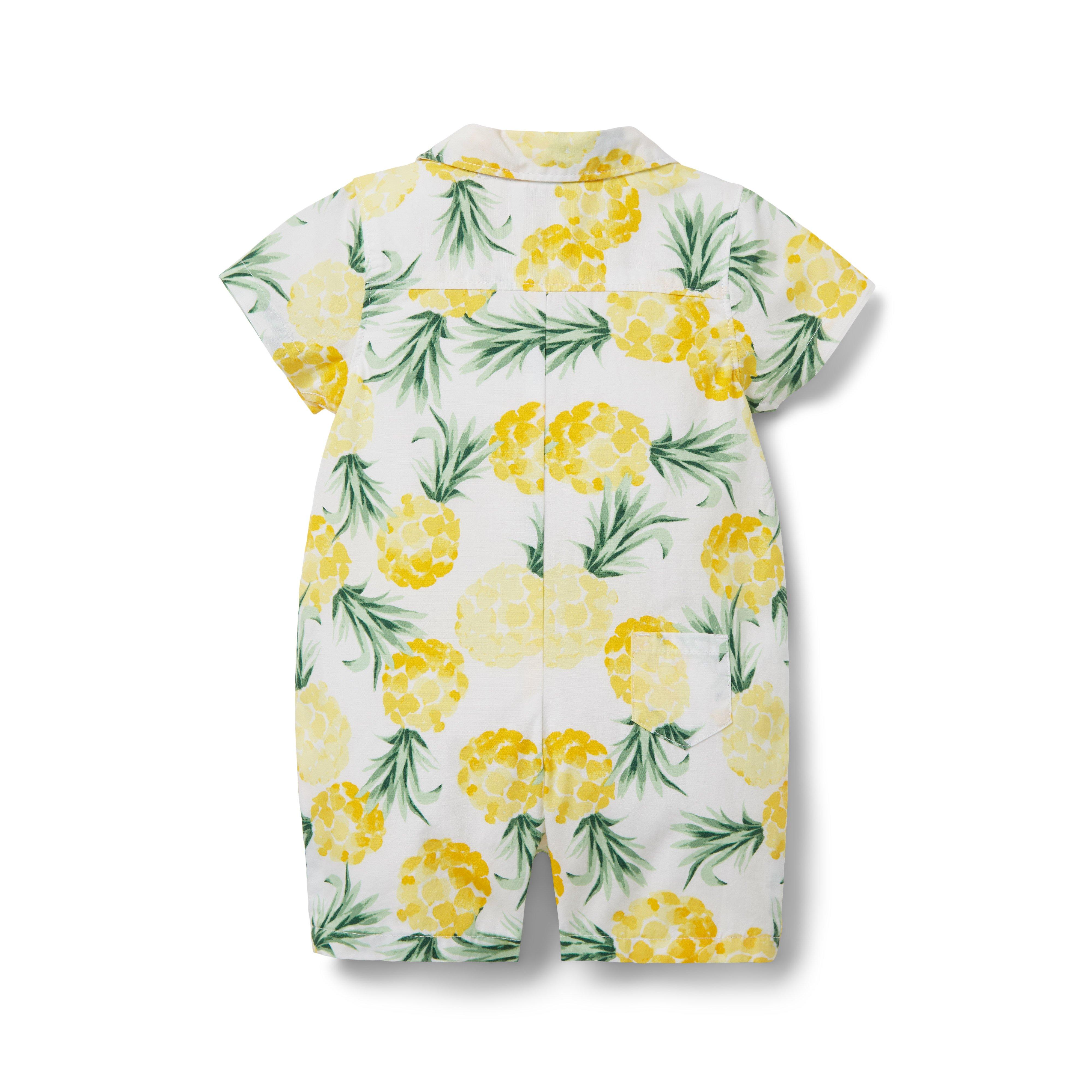 Baby Pineapple Poplin Romper image number 1