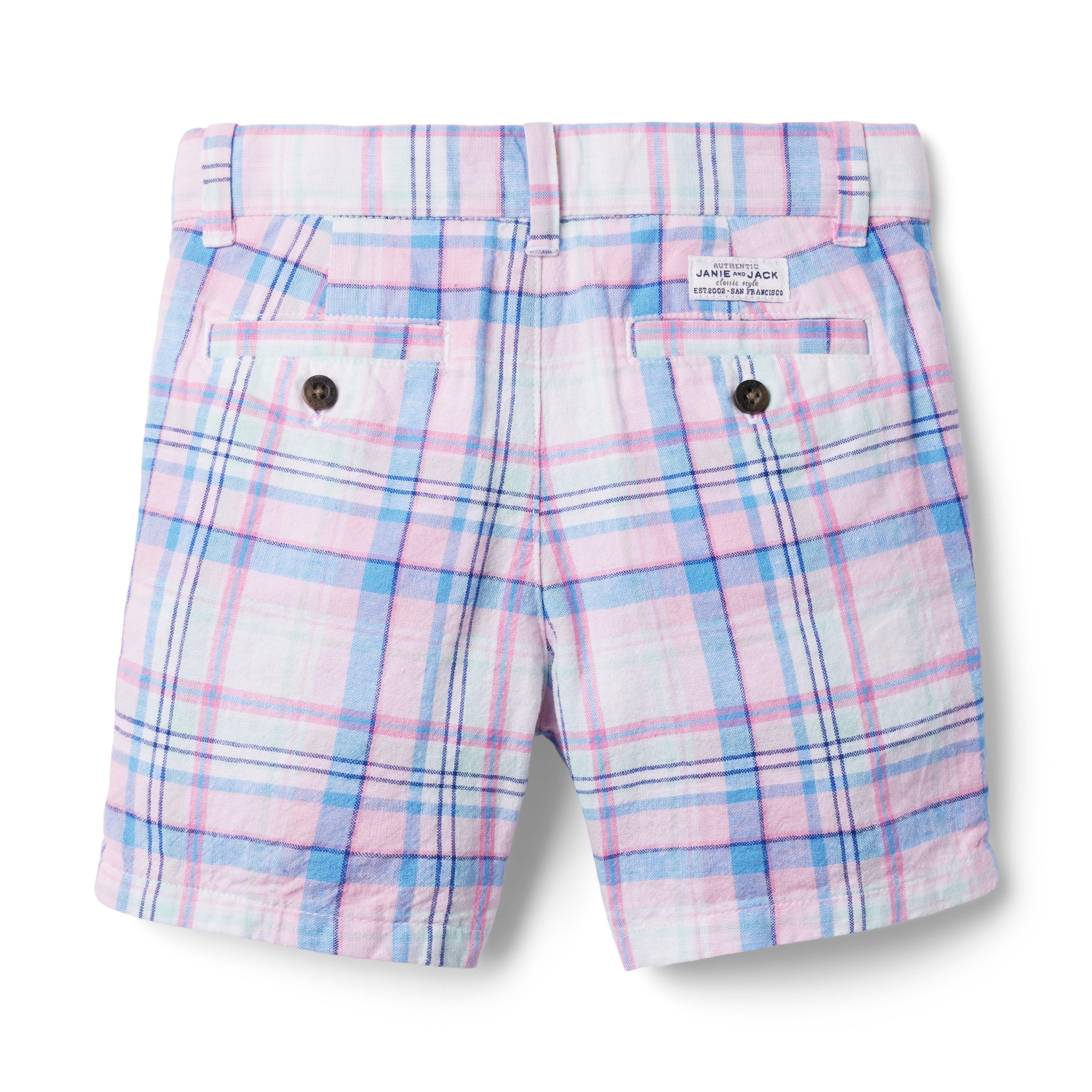 Madras Plaid Linen Short image number 1