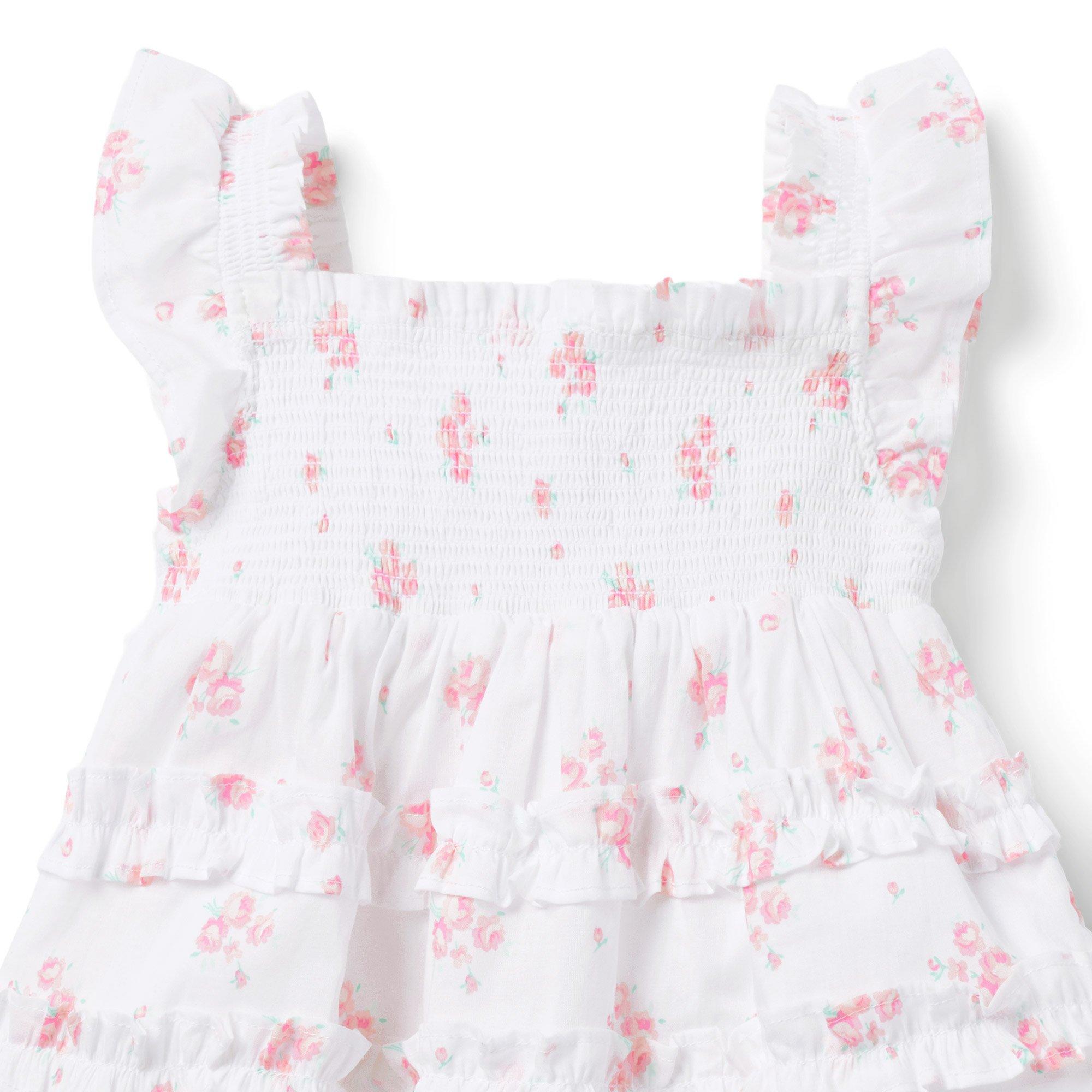 Baby Floral Smocked Matching Set image number 2