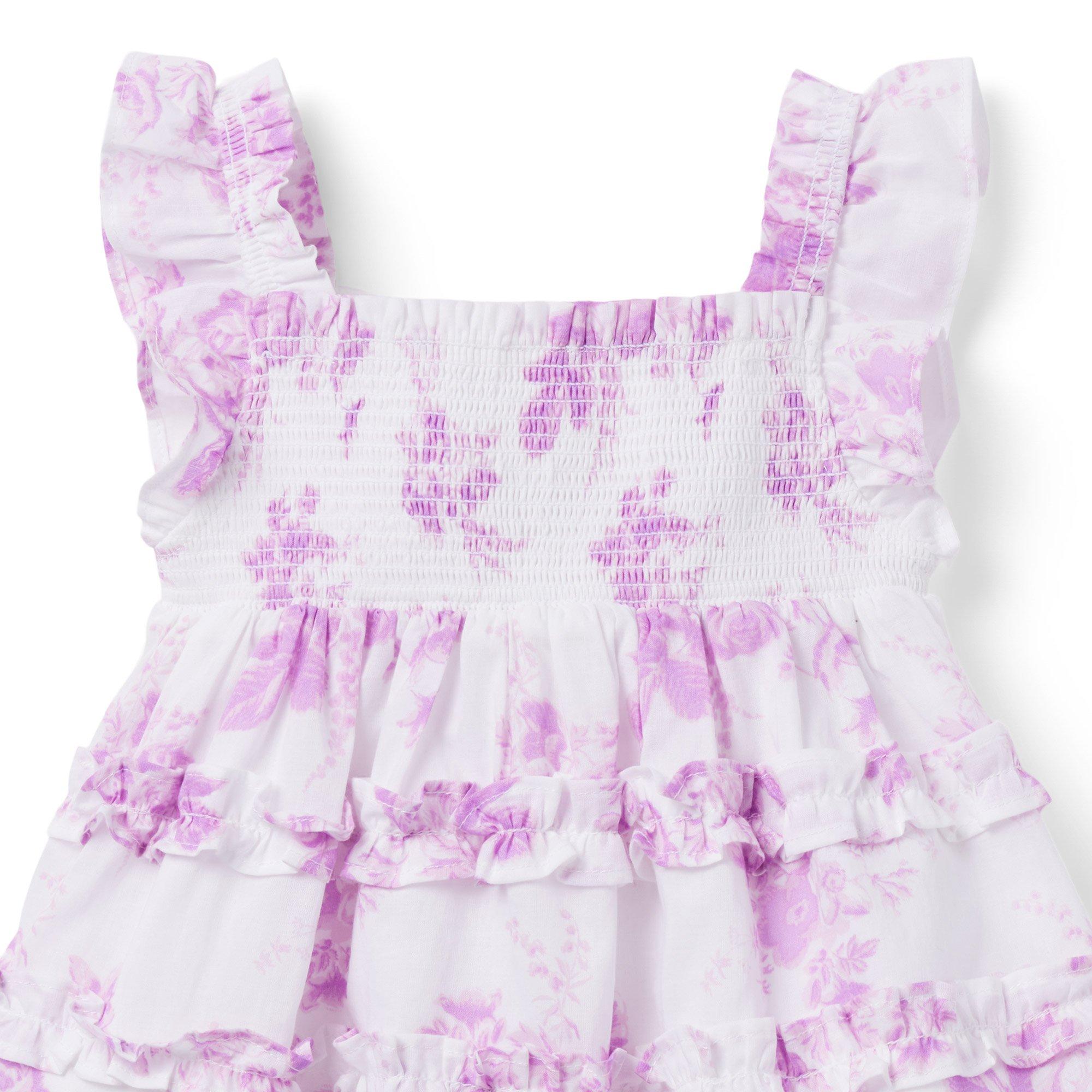 Baby Floral Smocked Matching Set image number 2