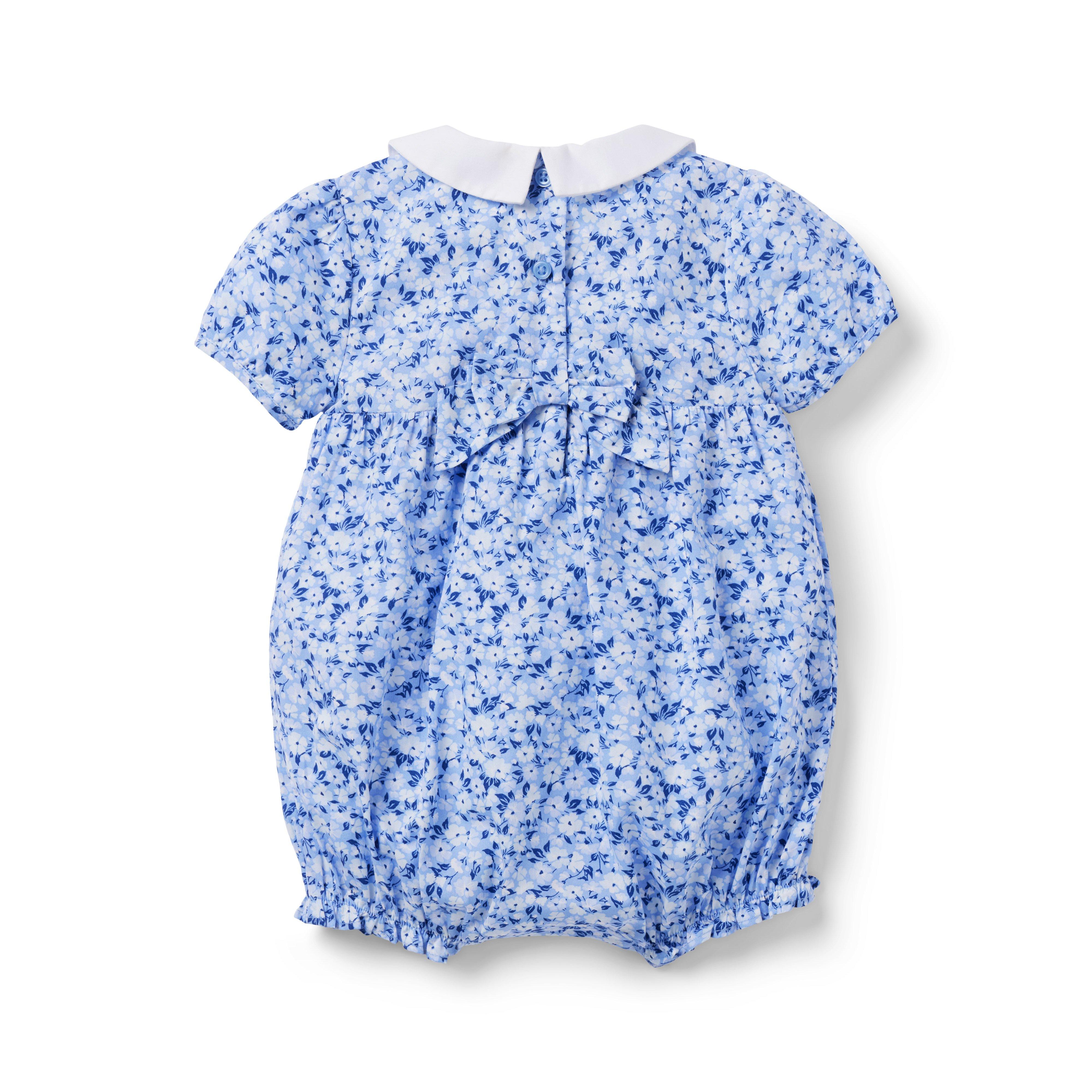 Baby Floral Smocked Romper image number 1