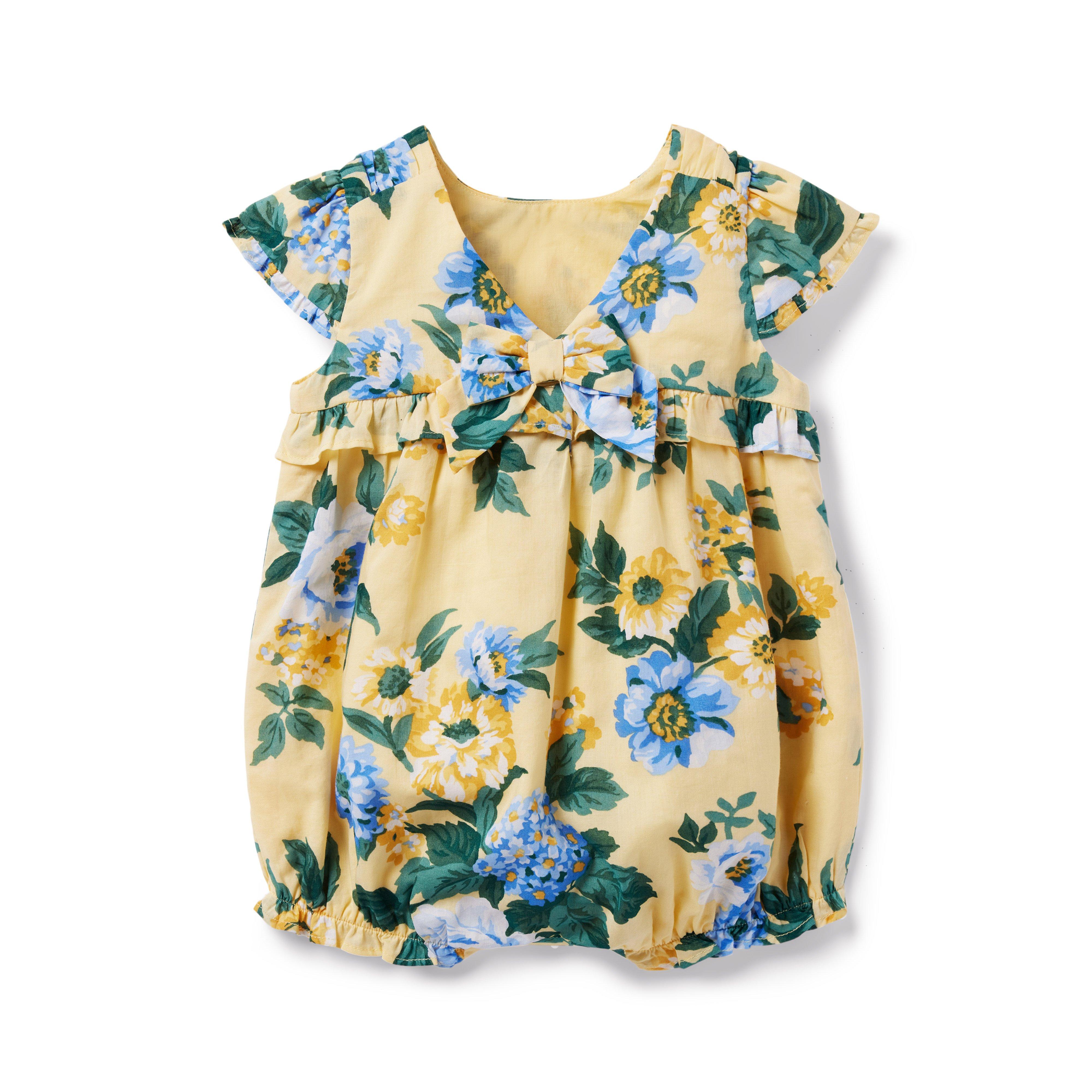 Baby Floral Ruffle Romper image number 1
