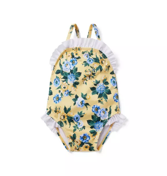Baby Floral Ruffle Swimsuit