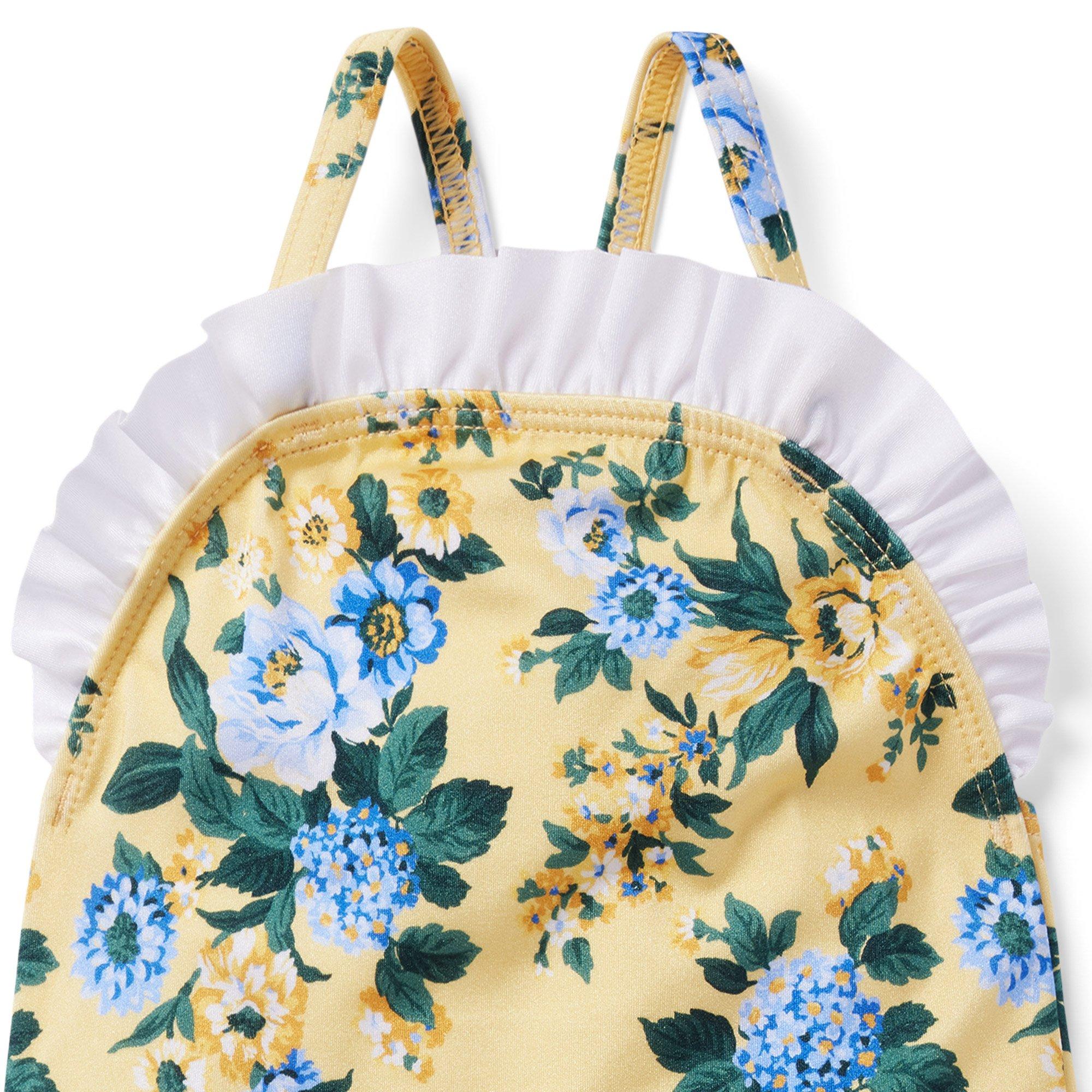Baby Floral Ruffle Swimsuit image number 2
