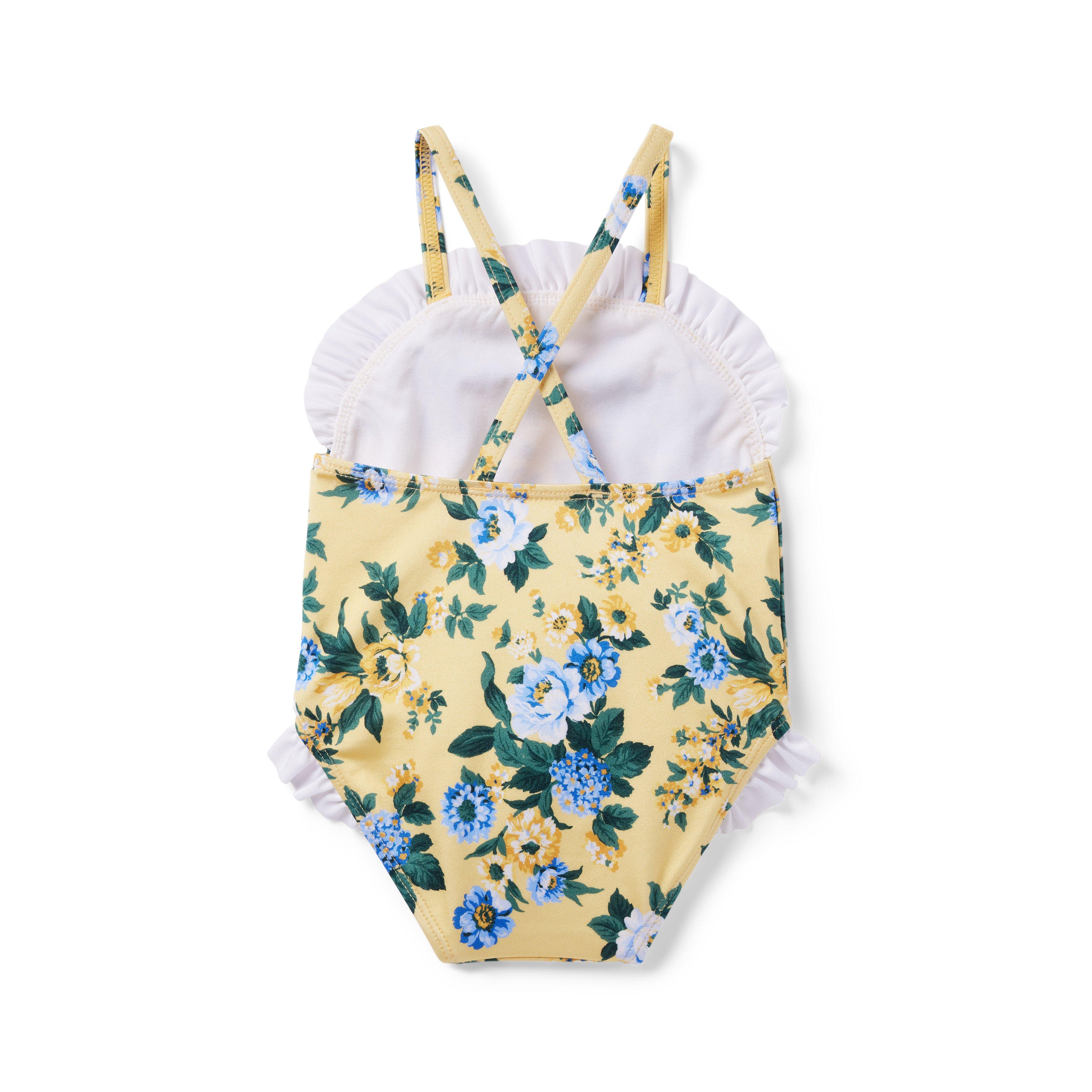 Baby Floral Ruffle Swimsuit image number 1