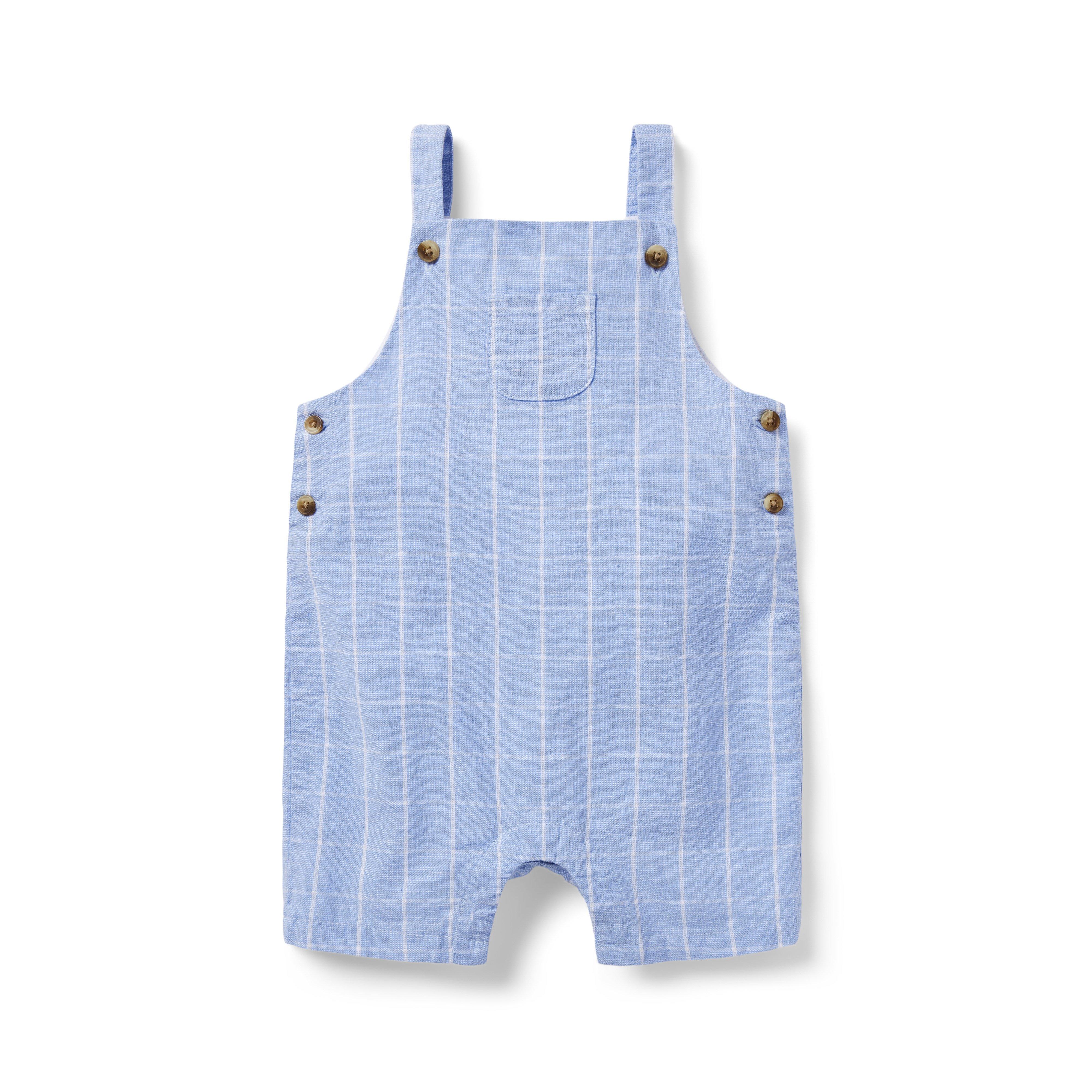 Baby Tattersall Linen Overall image number 0