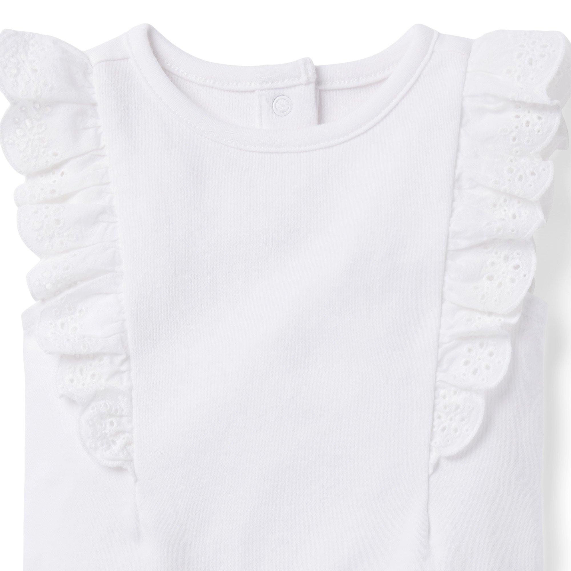 Baby Eyelet Ruffle Bodysuit image number 2
