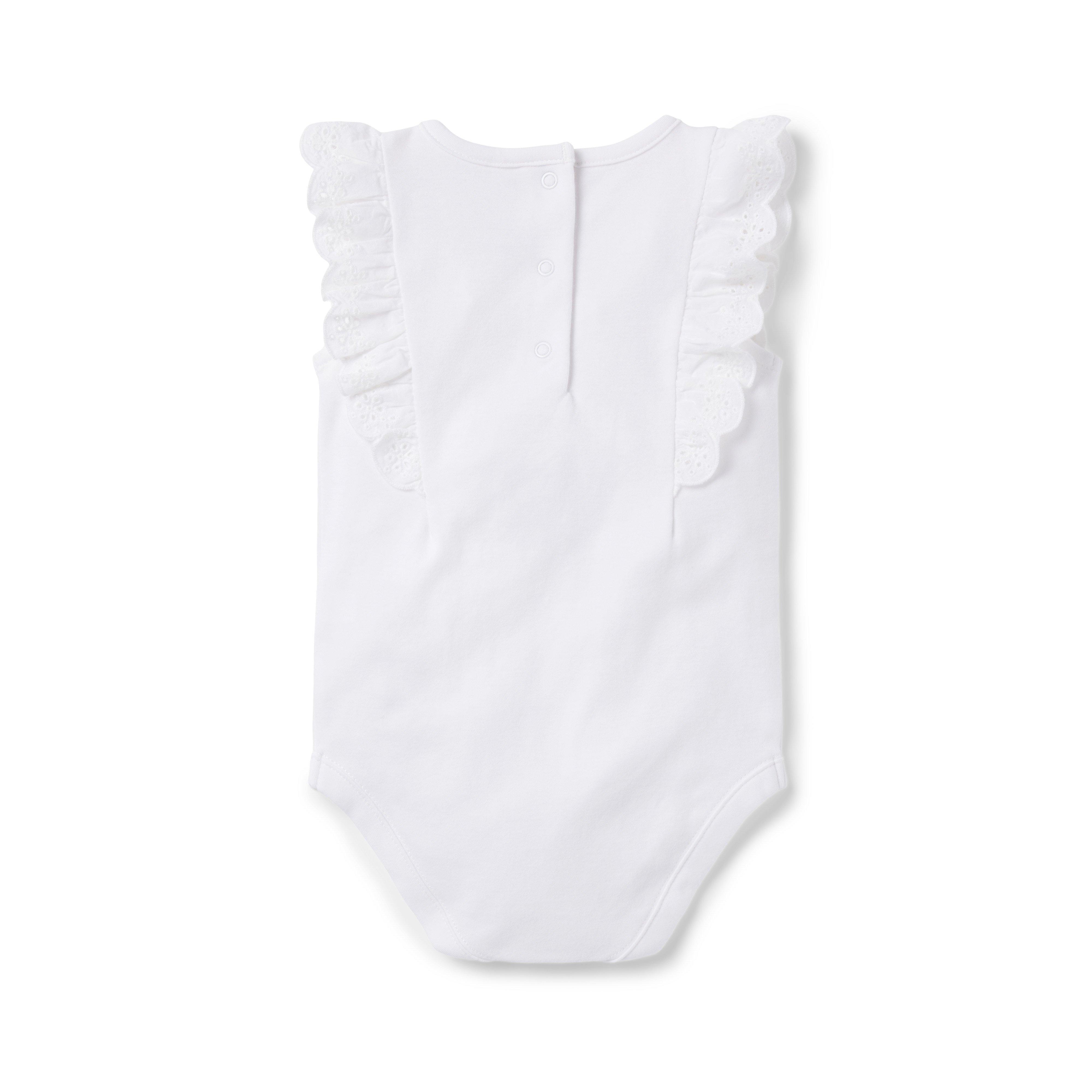 Baby Eyelet Ruffle Bodysuit image number 1