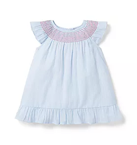 Baby Striped Smocked Dress