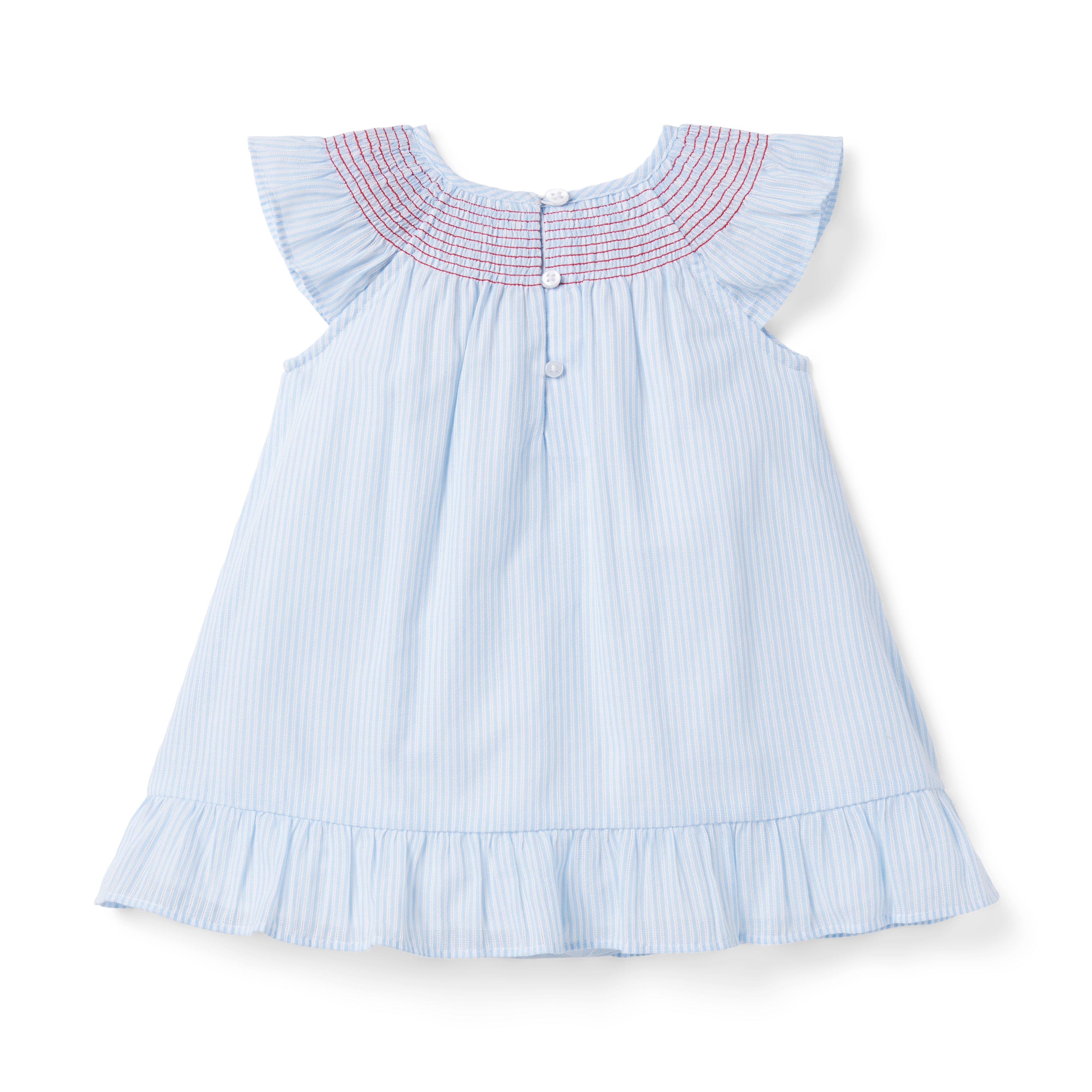 Baby Striped Smocked Dress image number 1