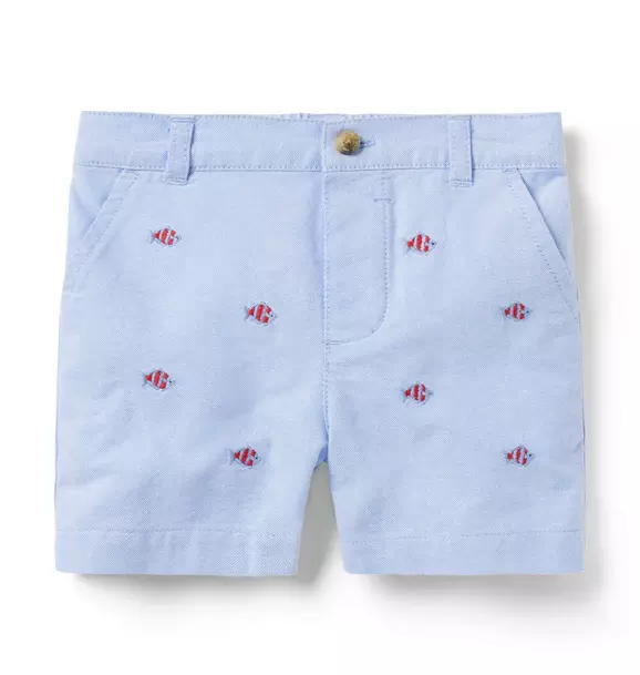 Baby Embroidered Fish Short