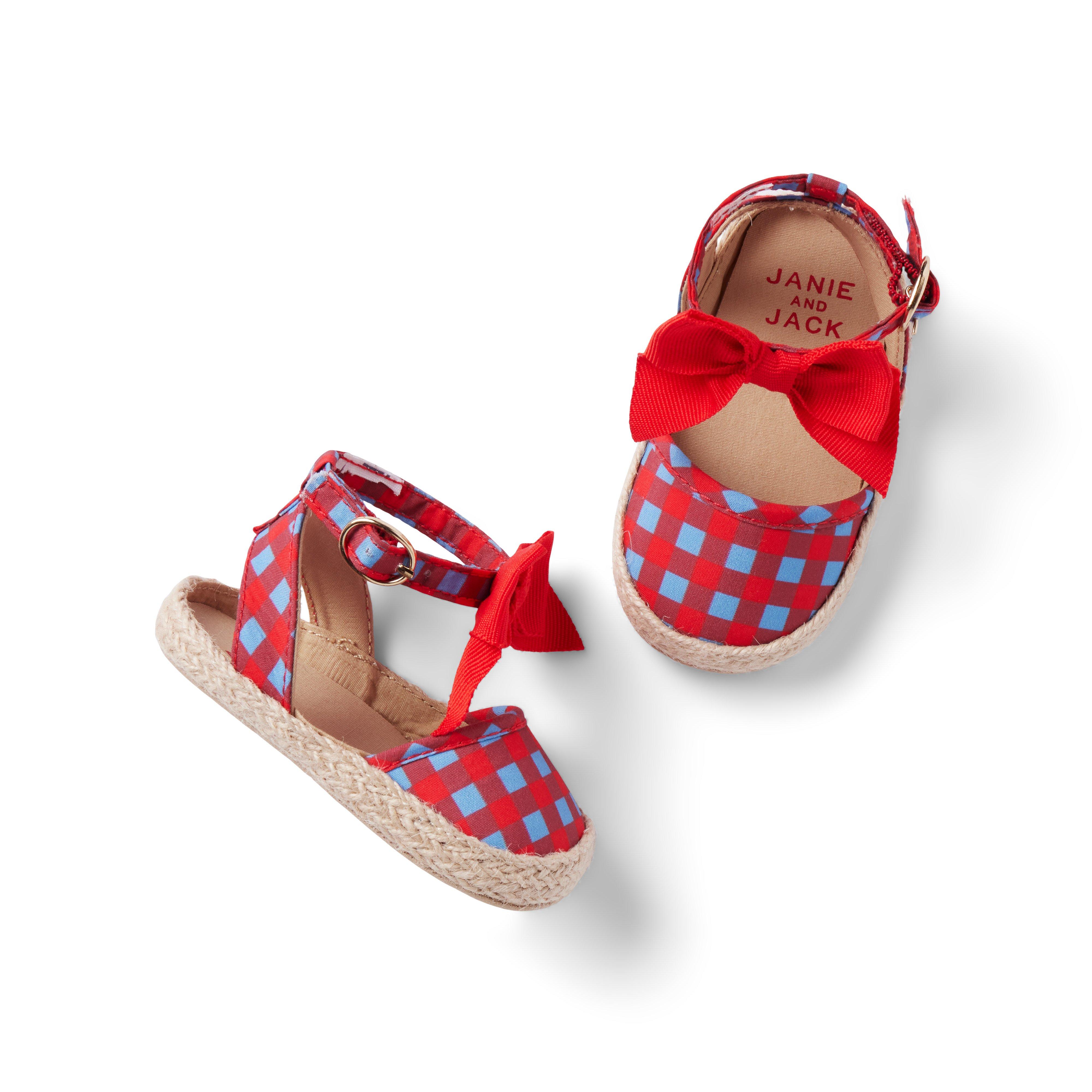 Baby Gingham Bow Espadrille image number 0