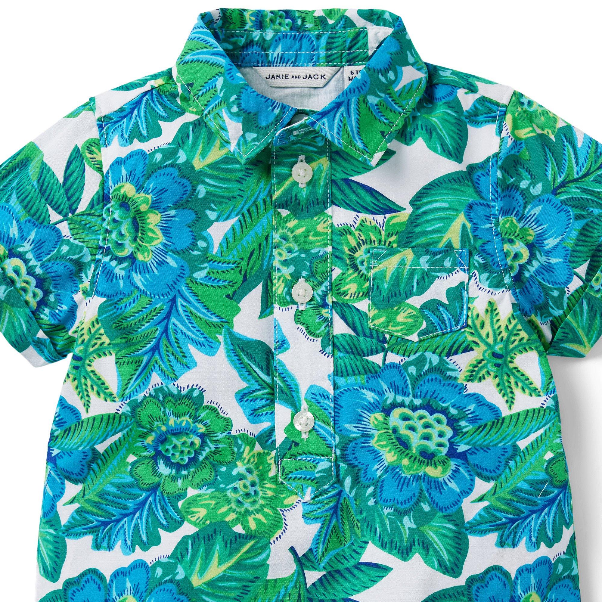 Baby Tropical Floral Romper image number 2
