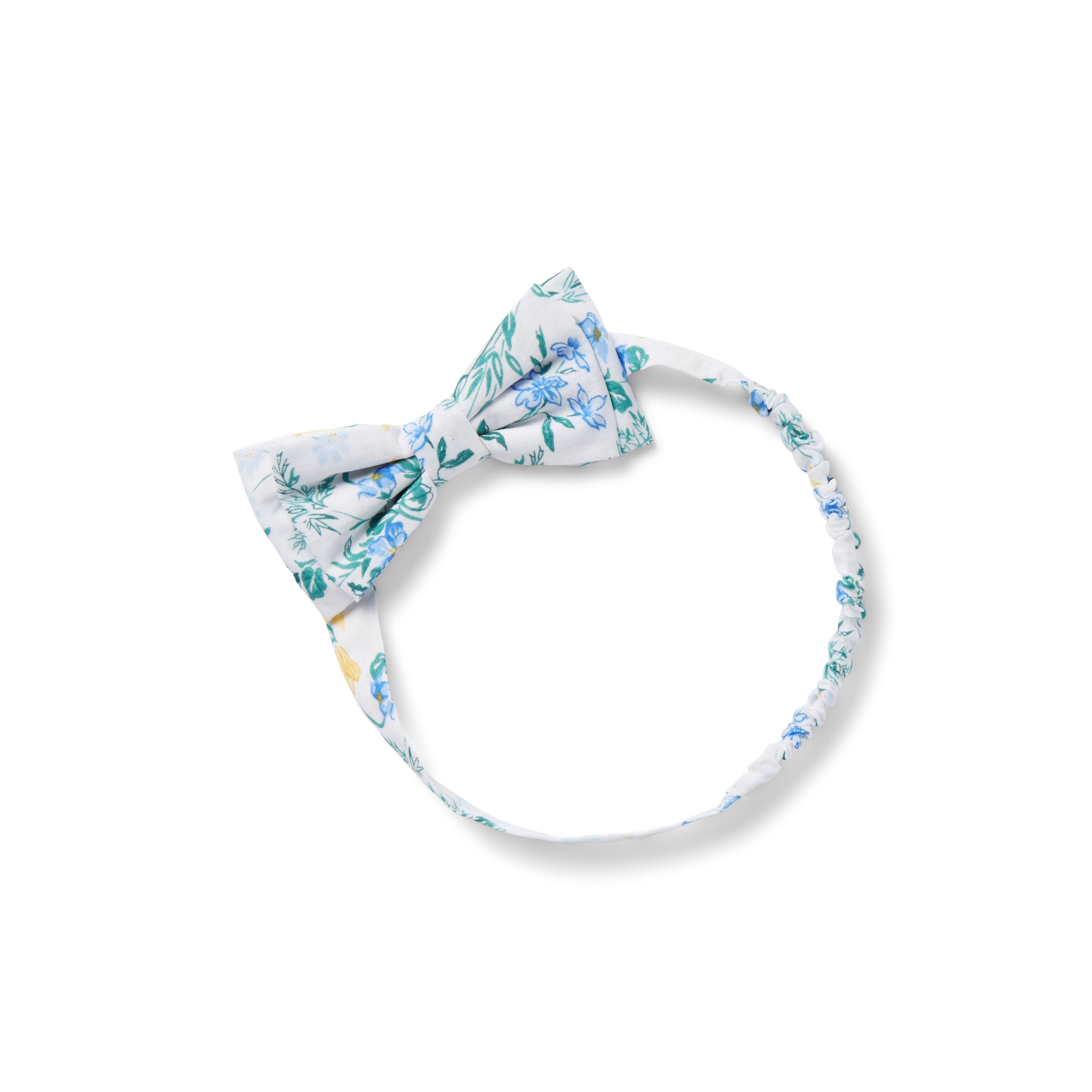 Baby Floral Bow Soft Headband image number 0