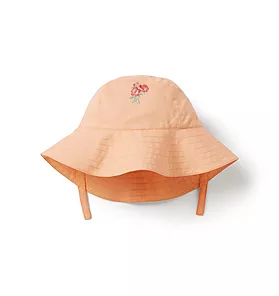 Janie and Jack Baby Embroidered Floral Sun Hat