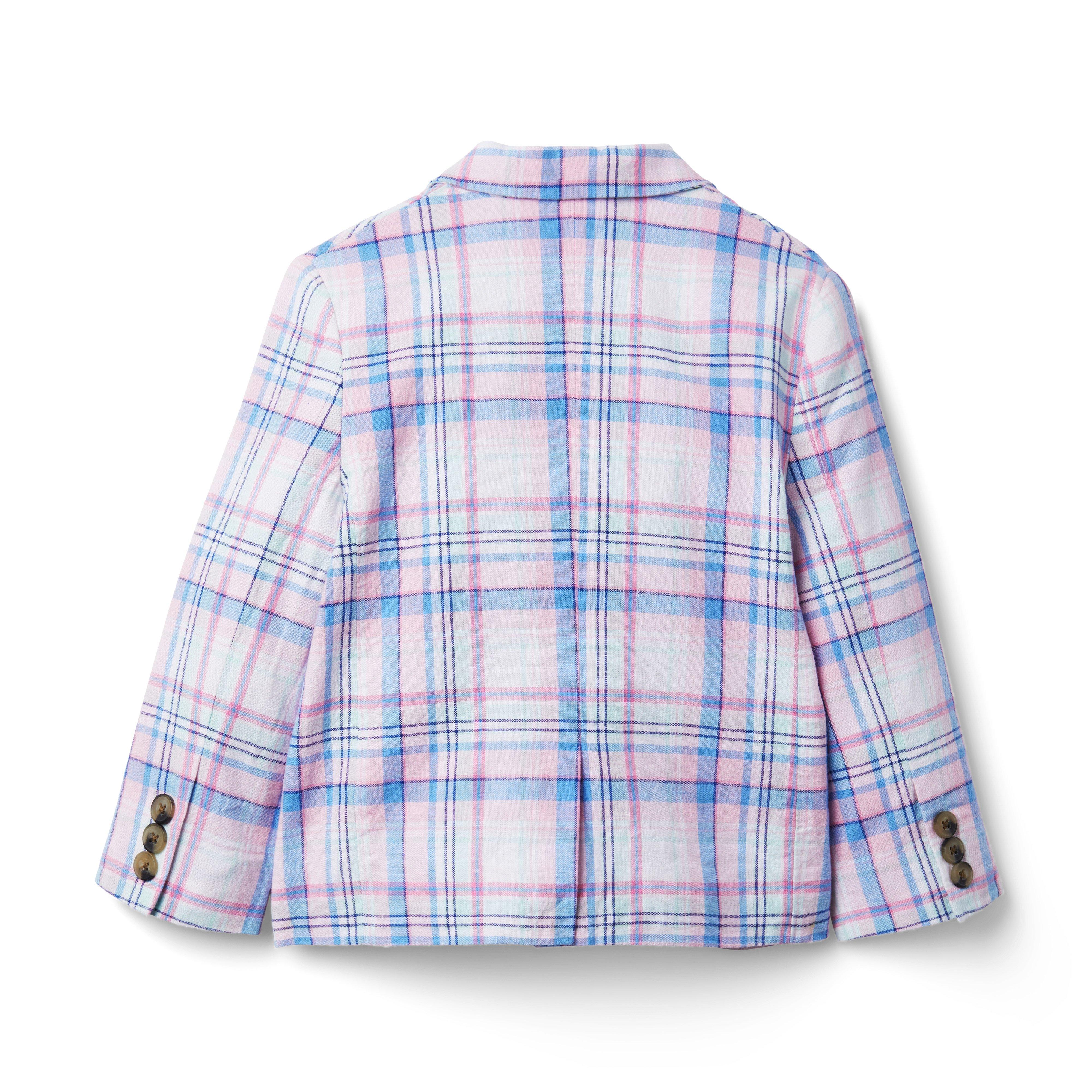 Madras Plaid Linen Blazer image number 1