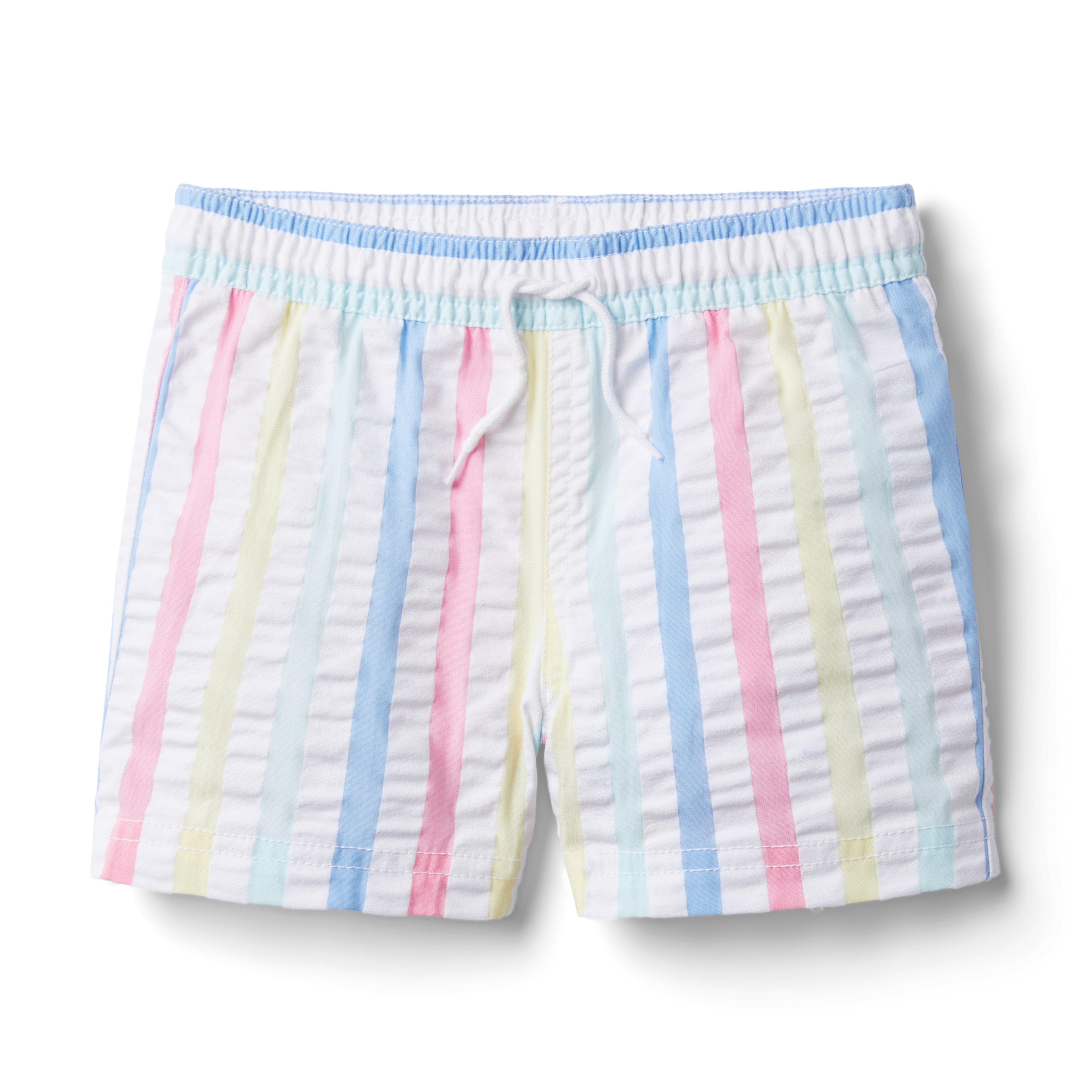 Striped Seersucker Swim Trunk image number 0