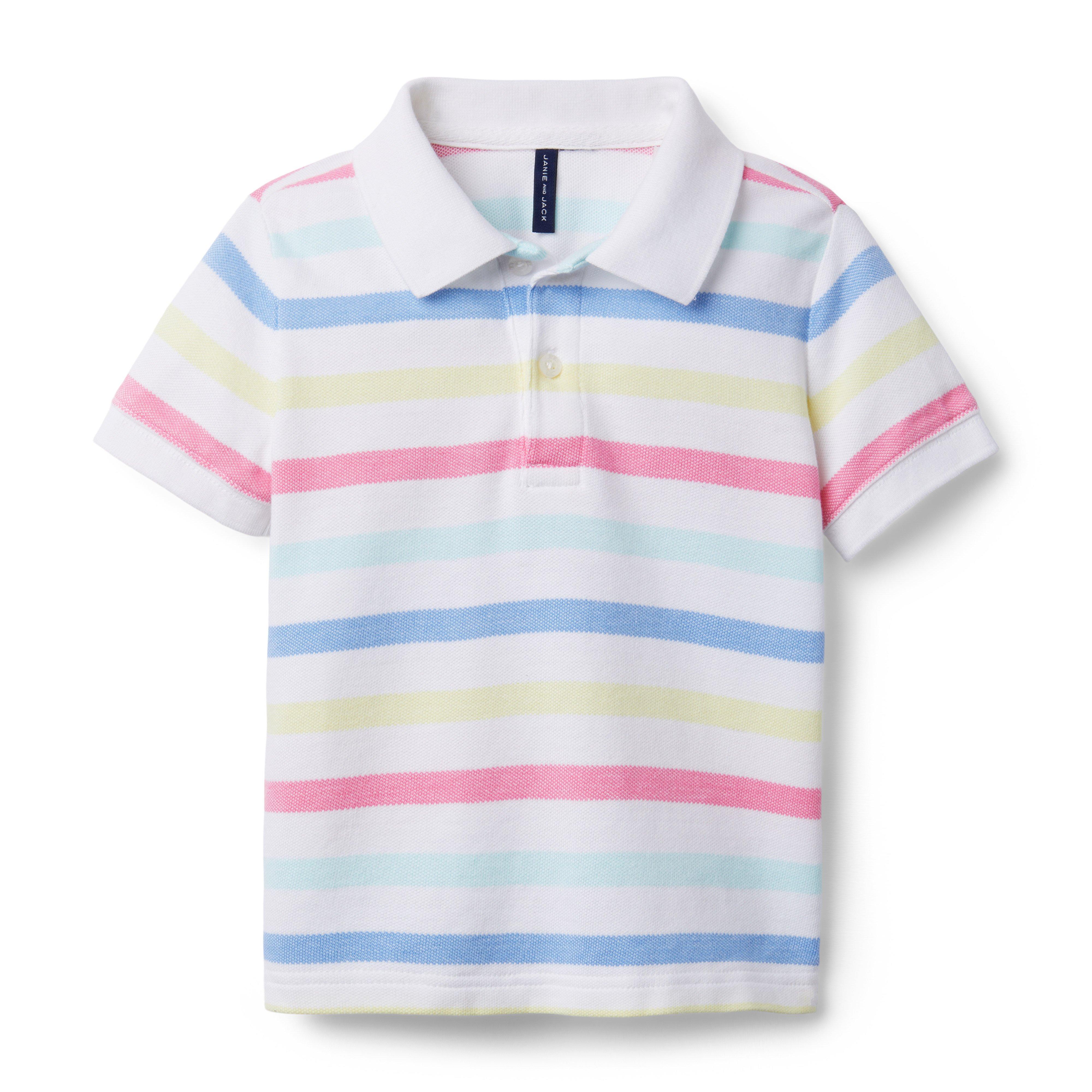 Striped Pique Polo image number 0