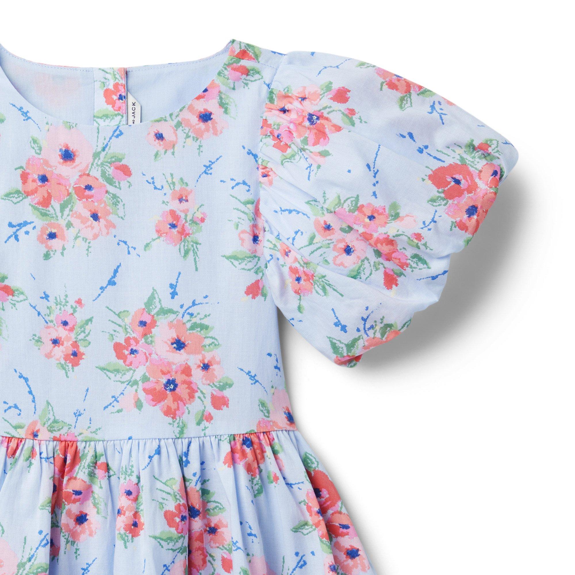 Floral Bubble Sleeve Dress image number 2