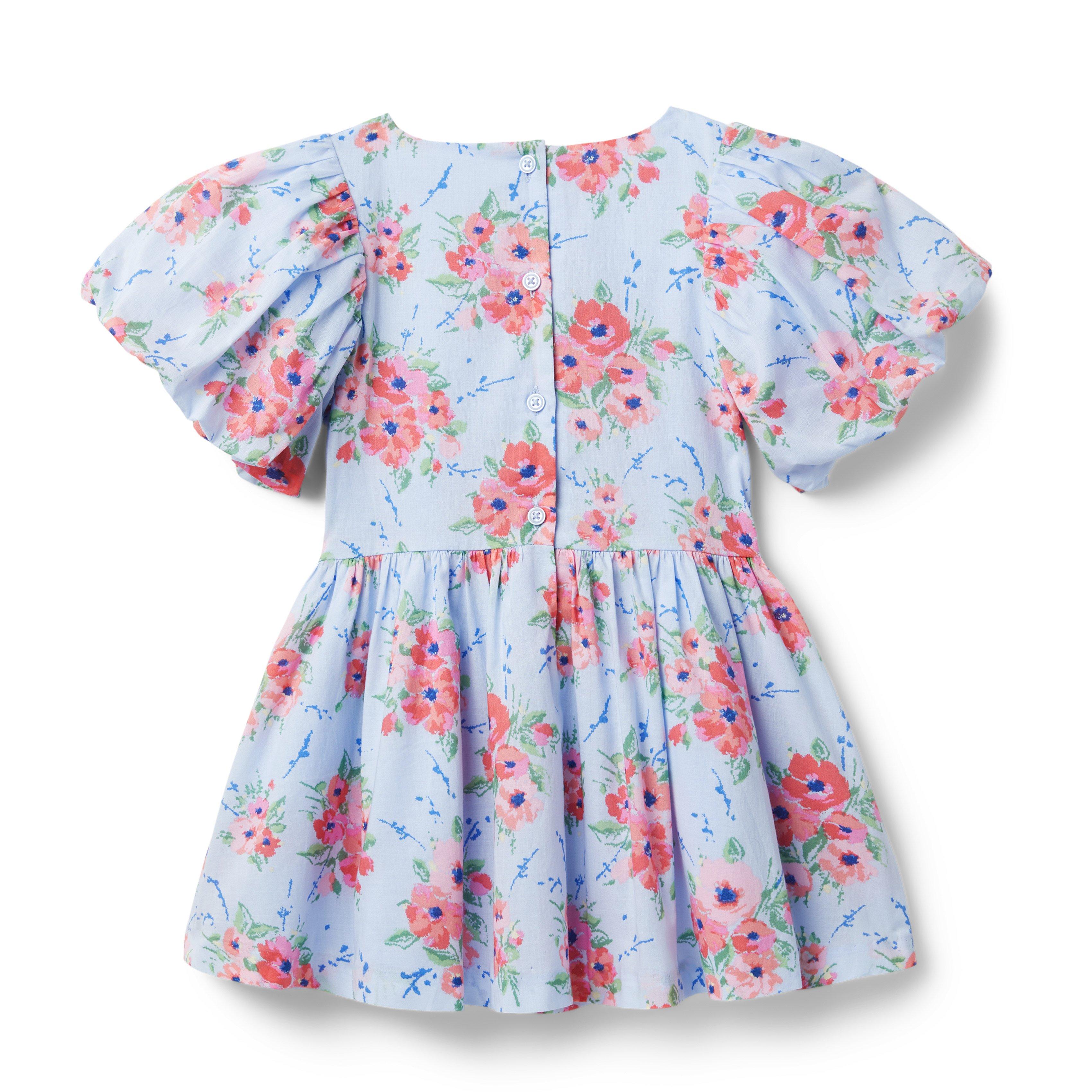 Floral Bubble Sleeve Dress image number 1
