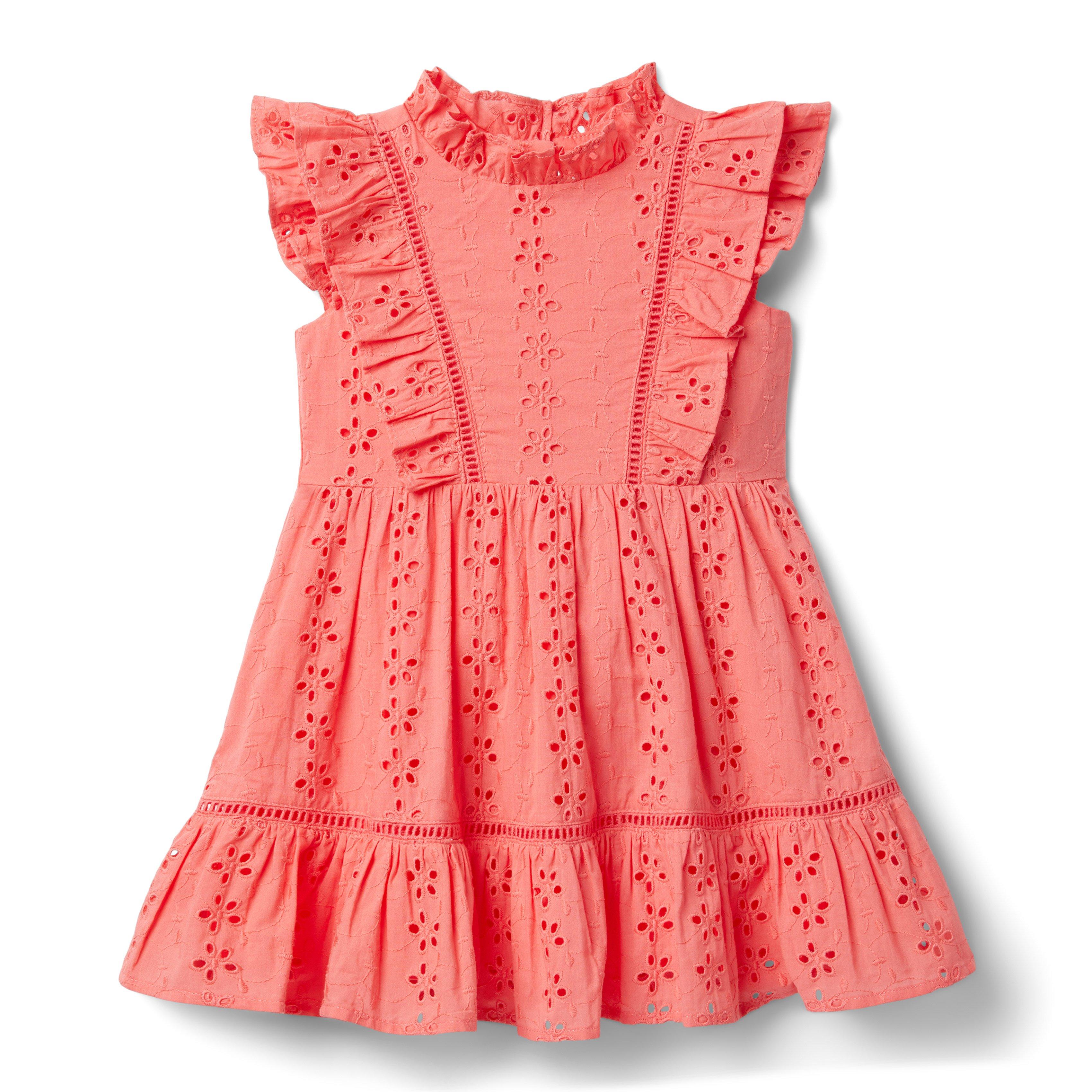 Eyelet Ruffle Dress image number 0