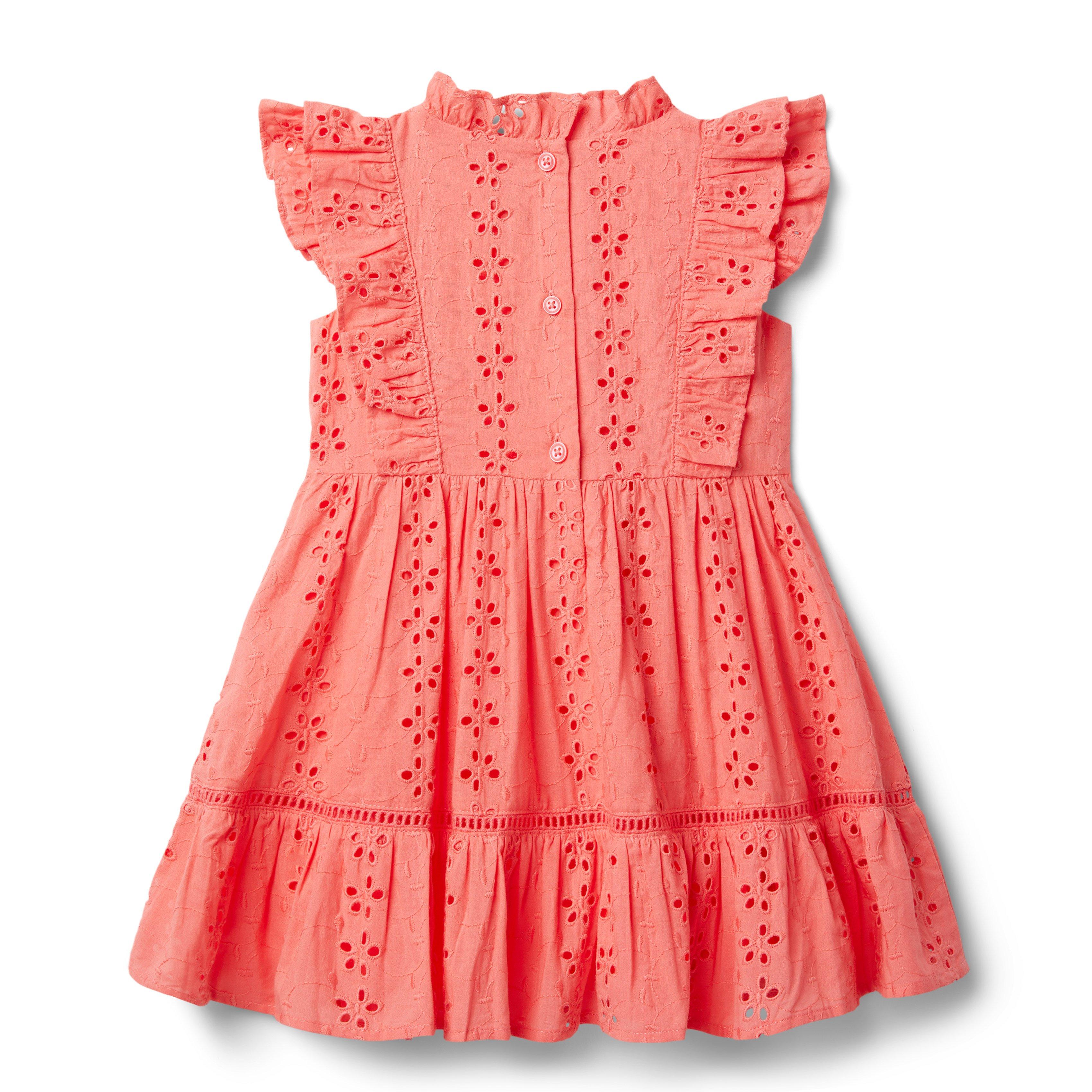 Eyelet Ruffle Dress image number 1