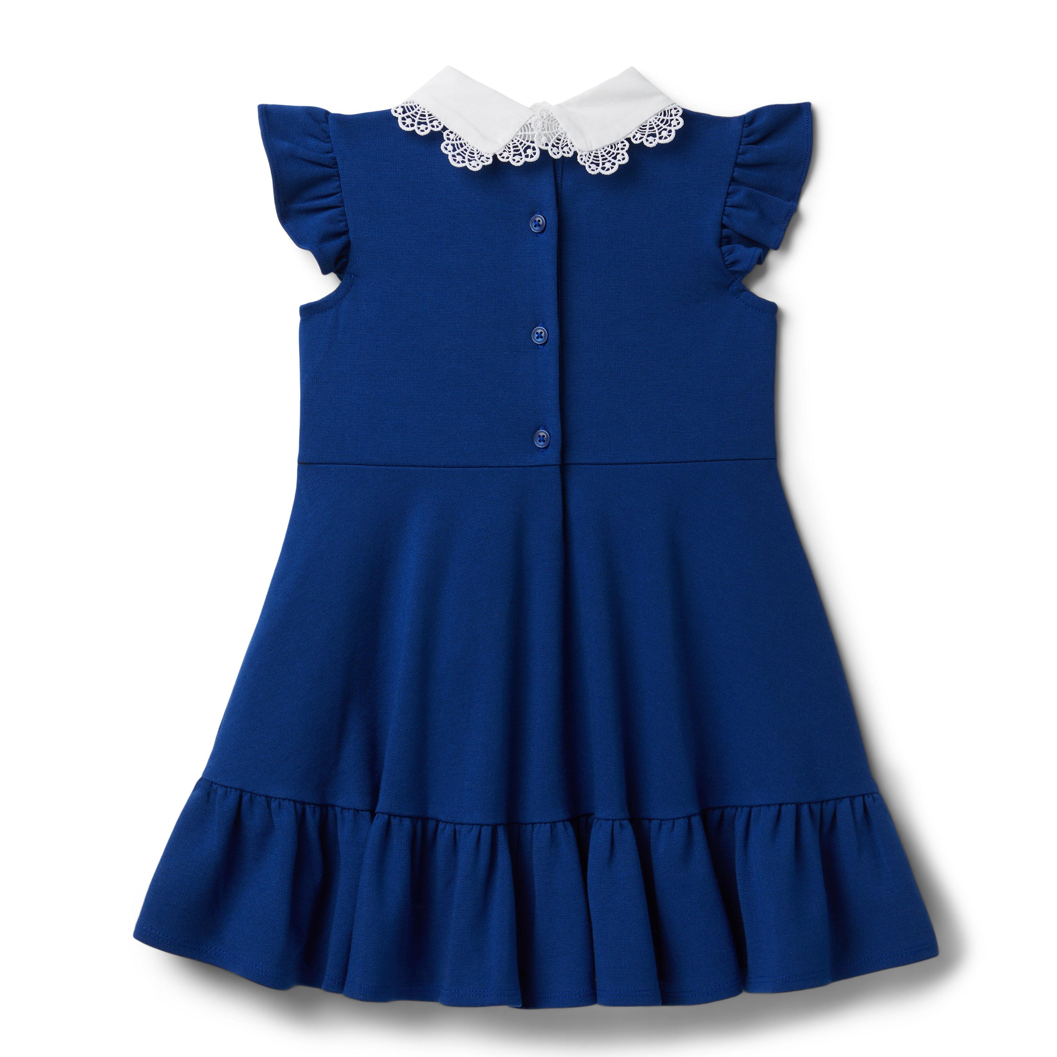 Scalloped Collar Ponte Dress image number 1