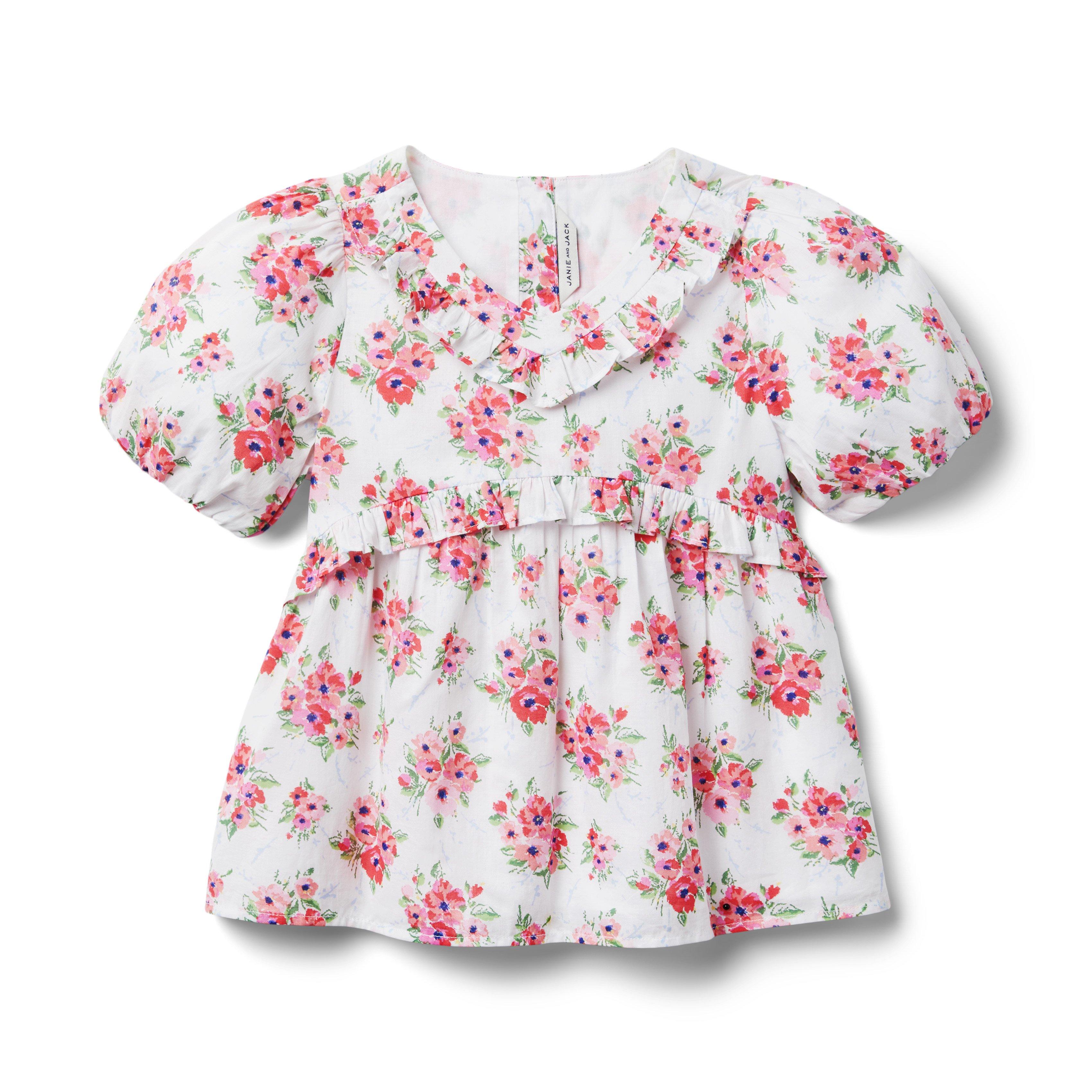 Floral Puff Sleeve Top image number 0