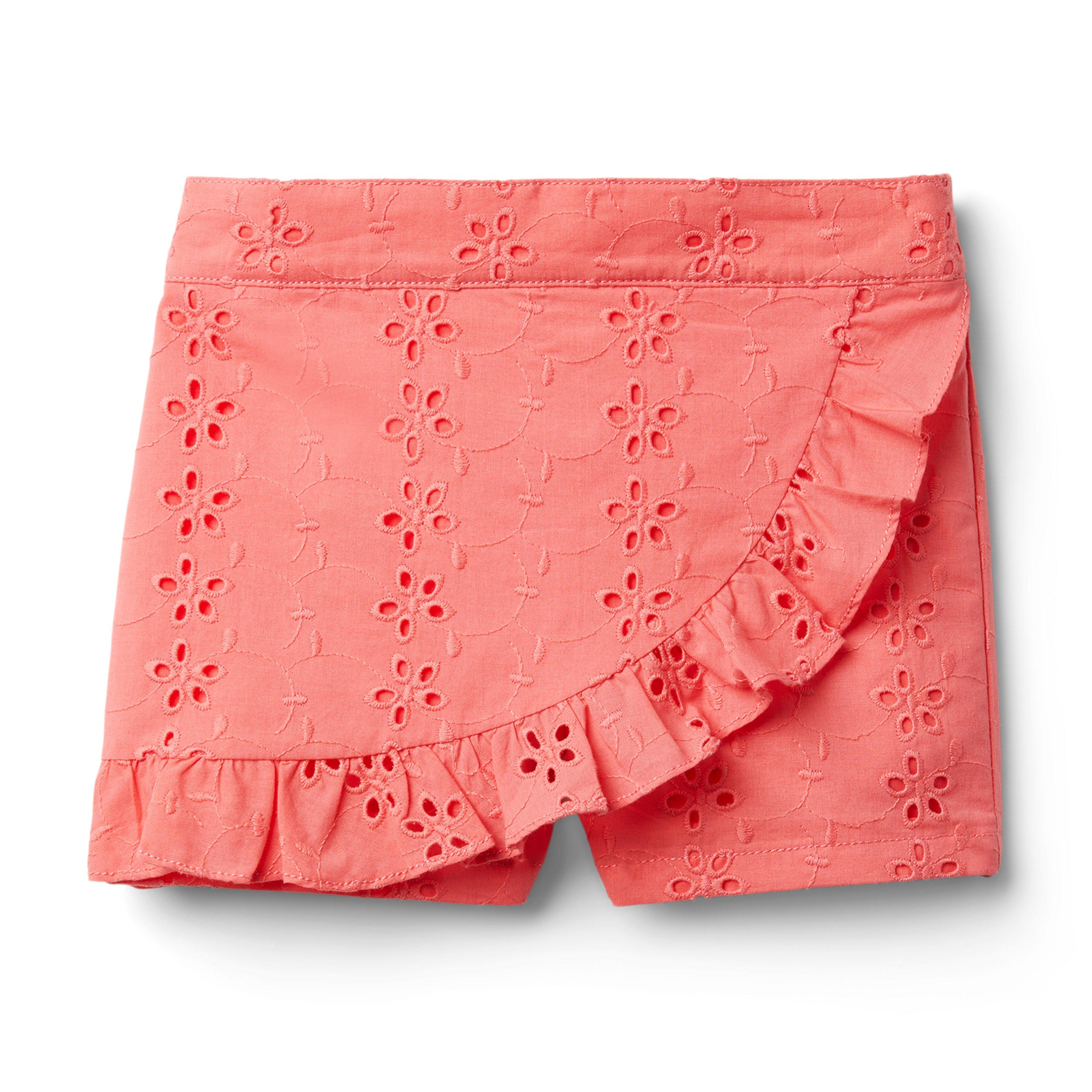 Eyelet Ruffle Skort image number 0