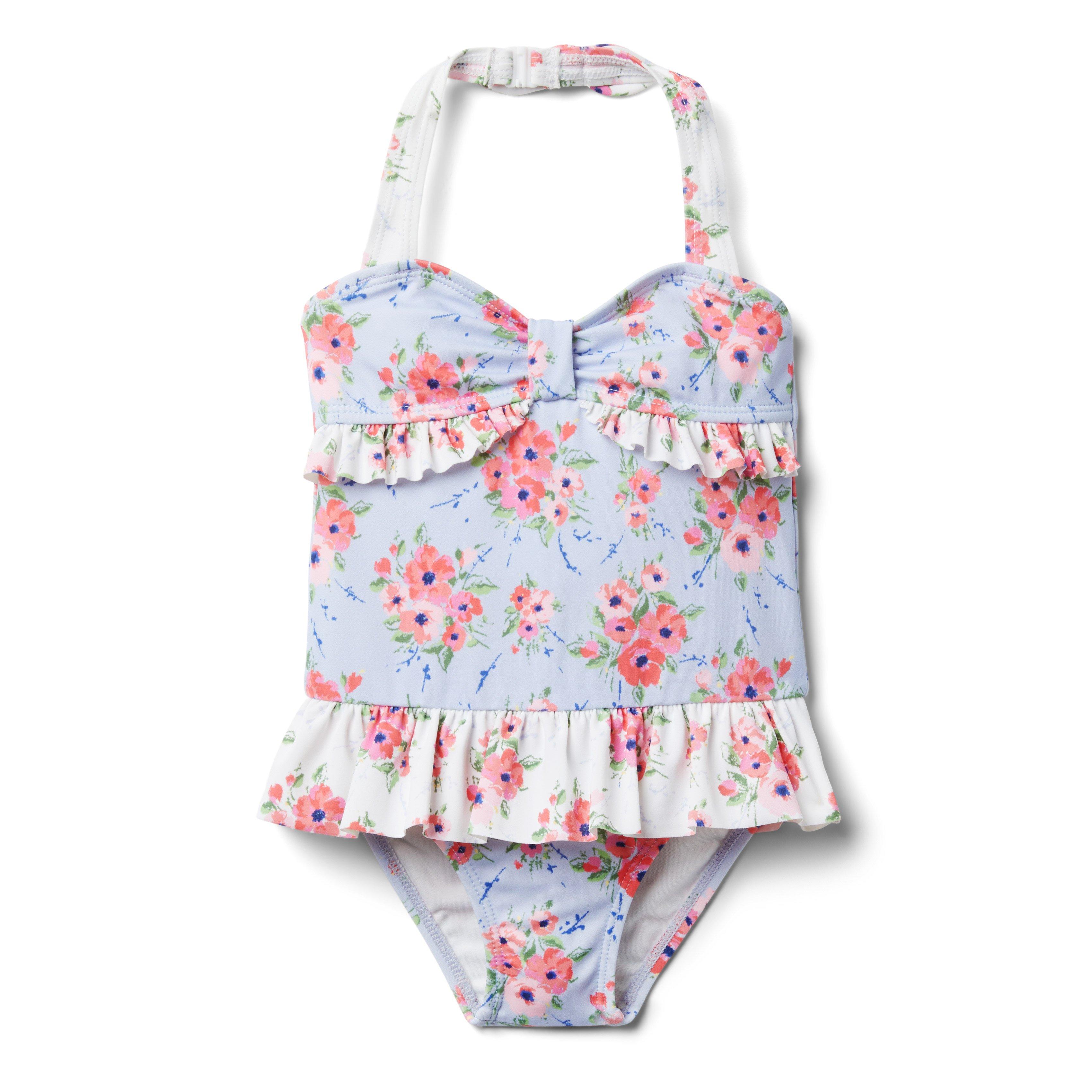 Floral Ruffle Swimsuit image number 0