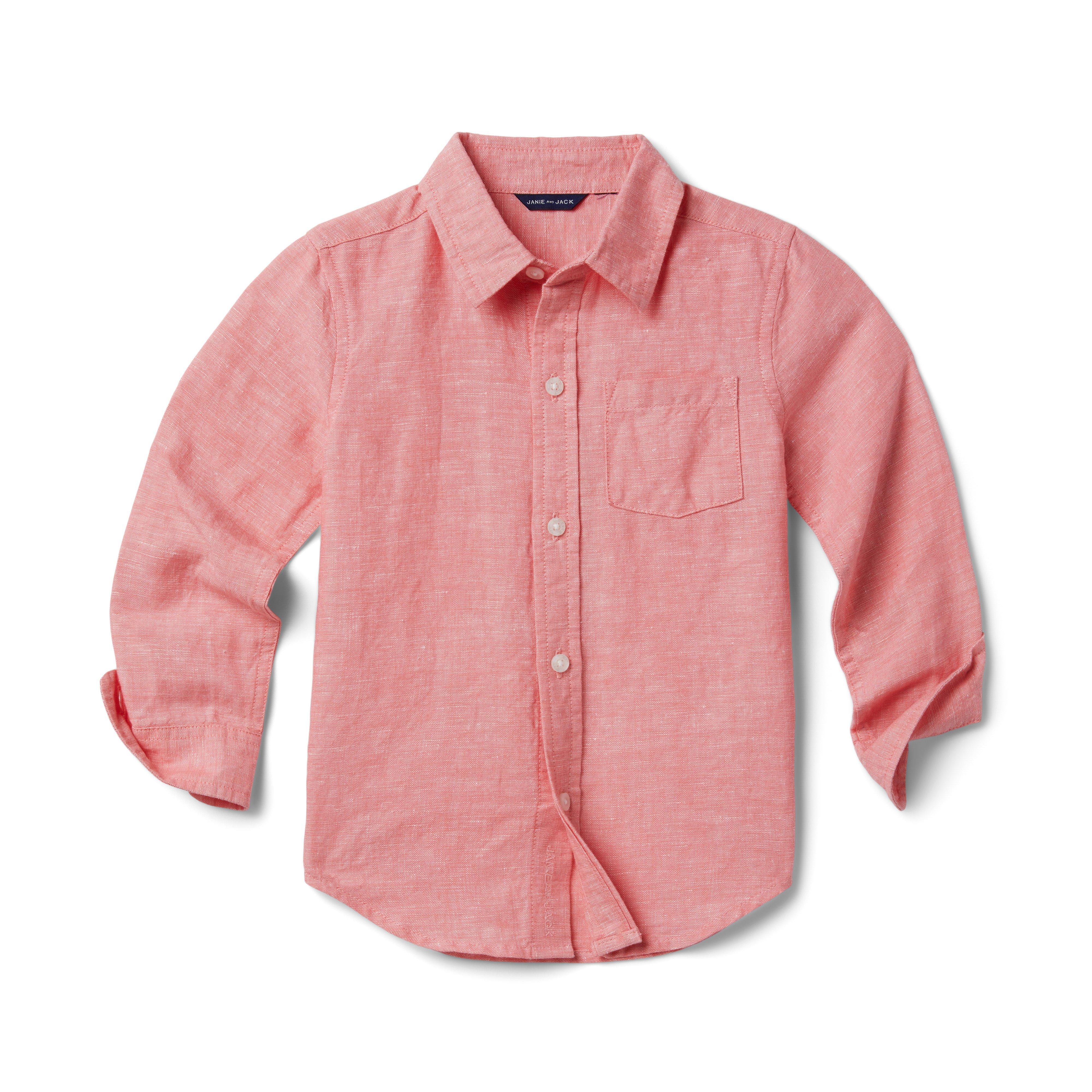 Linen Roll-Cuff Shirt image number 3