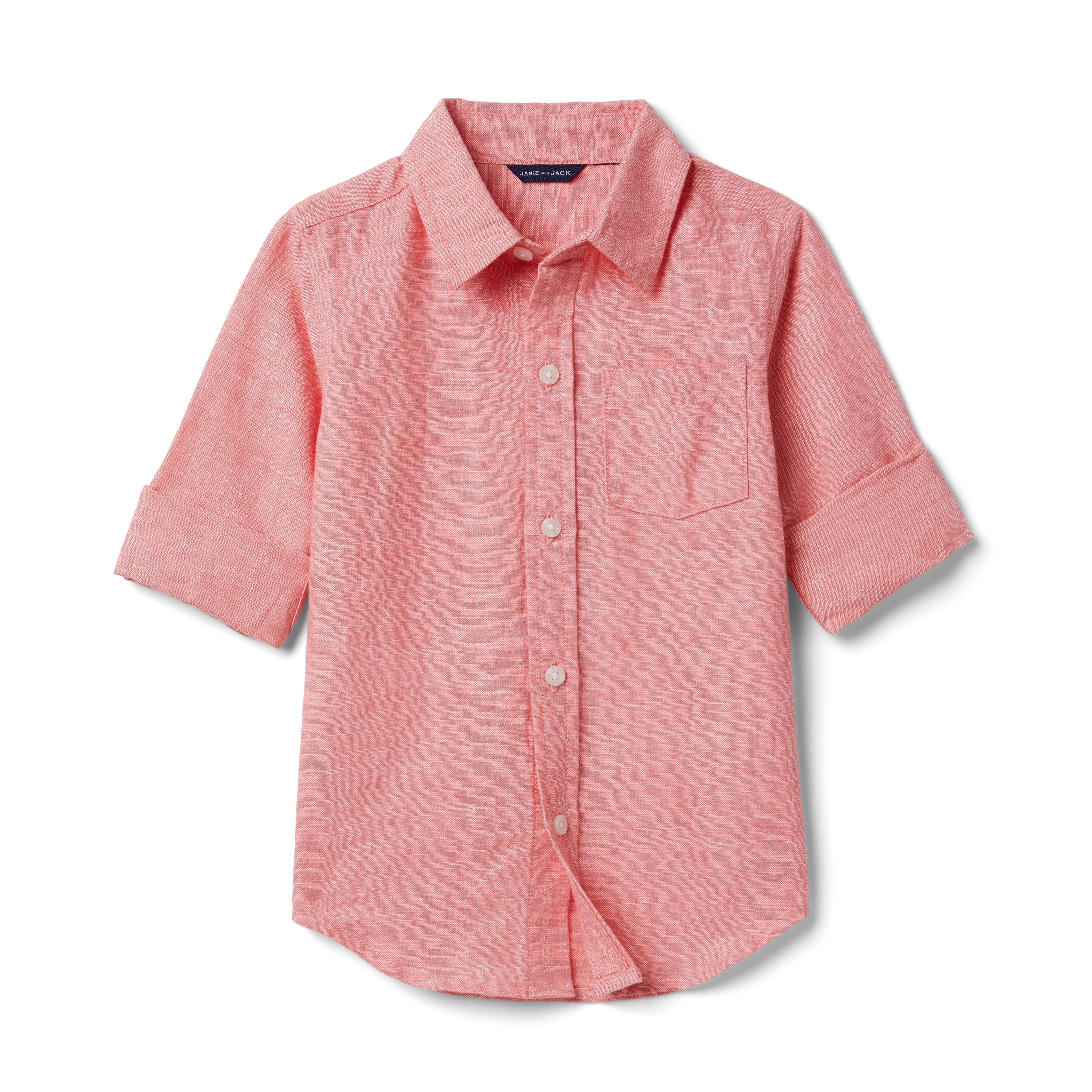 Linen Roll-Cuff Shirt image number 0