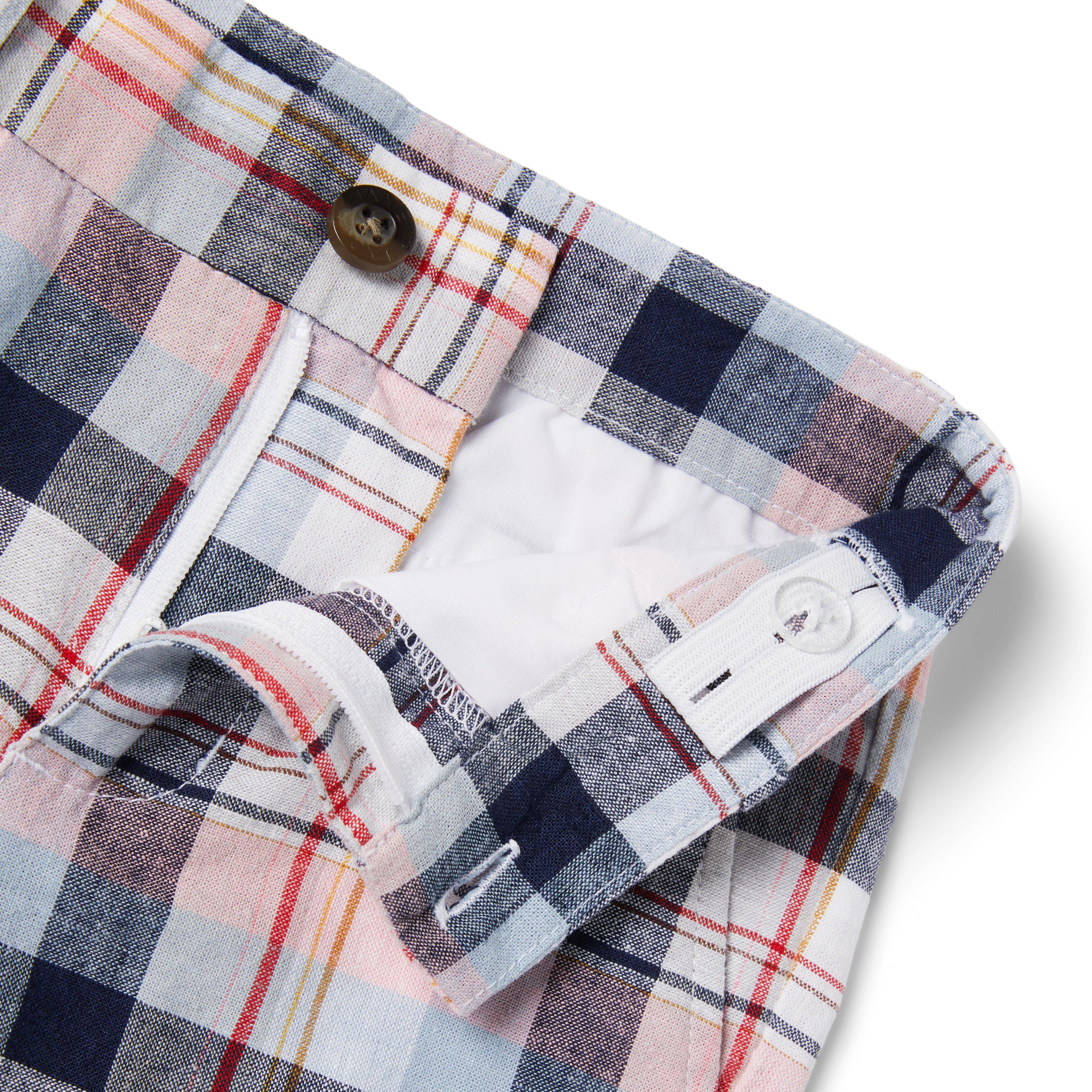 Plaid Linen Short image number 2