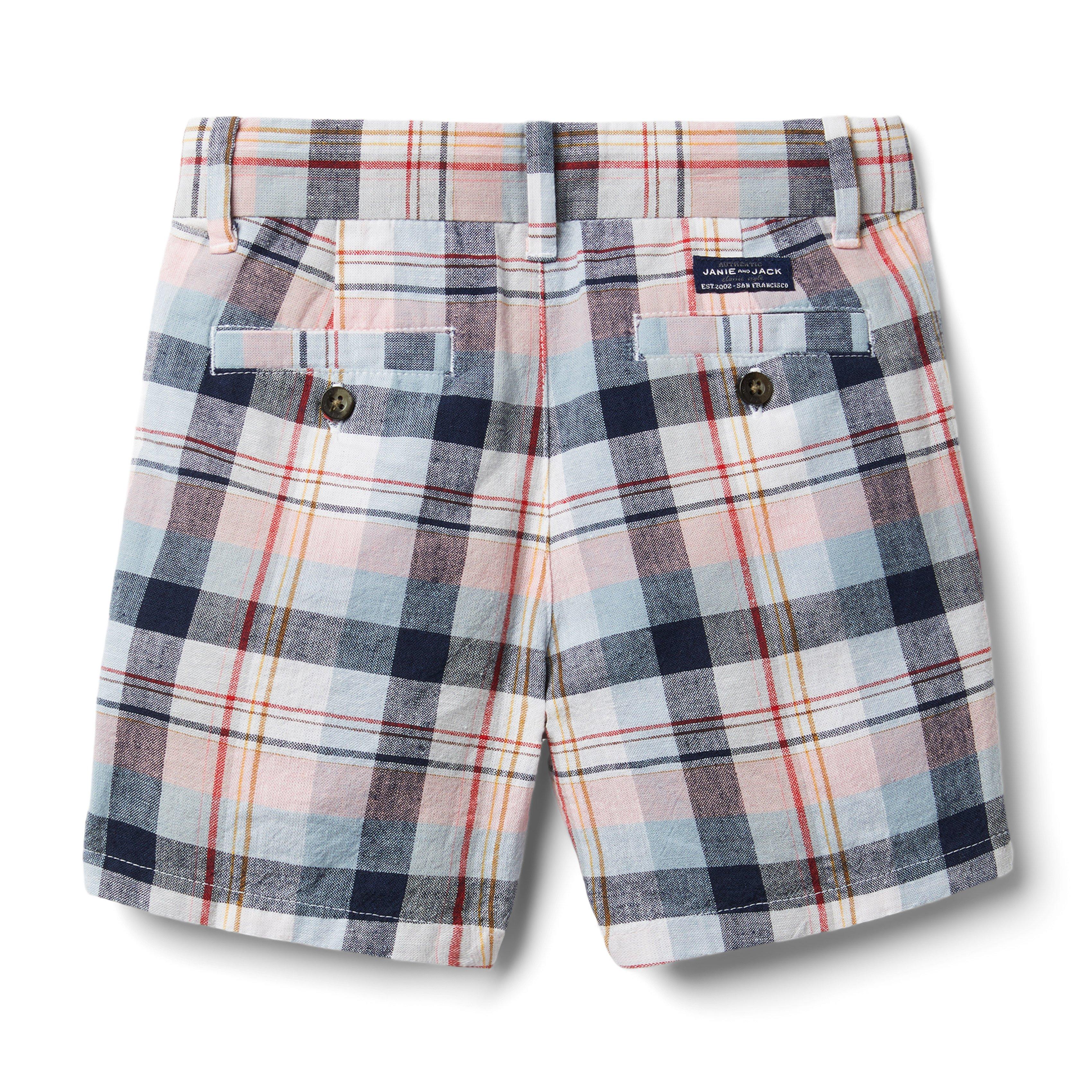 Plaid Linen Short image number 1
