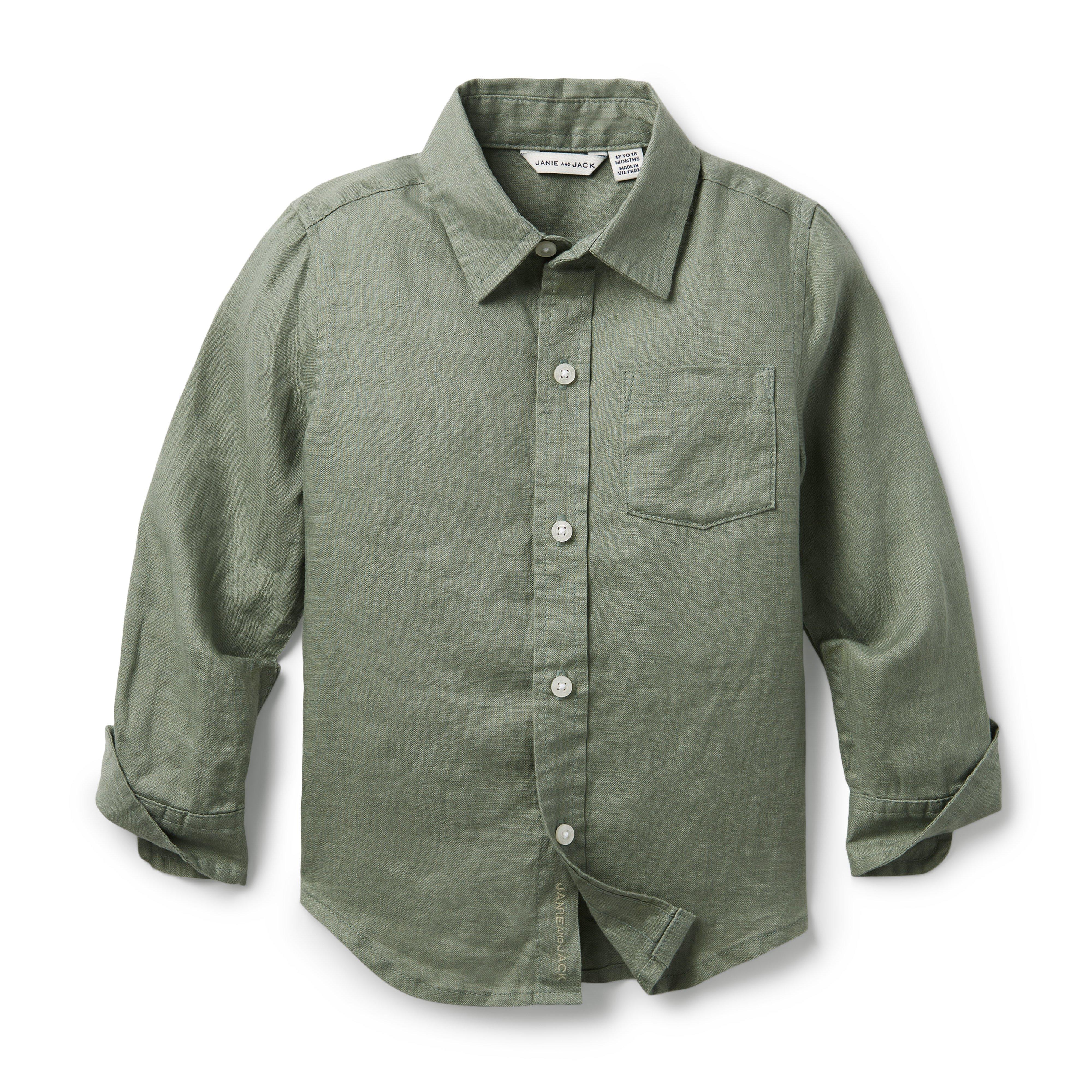 Linen Roll-Cuff Shirt image number 2