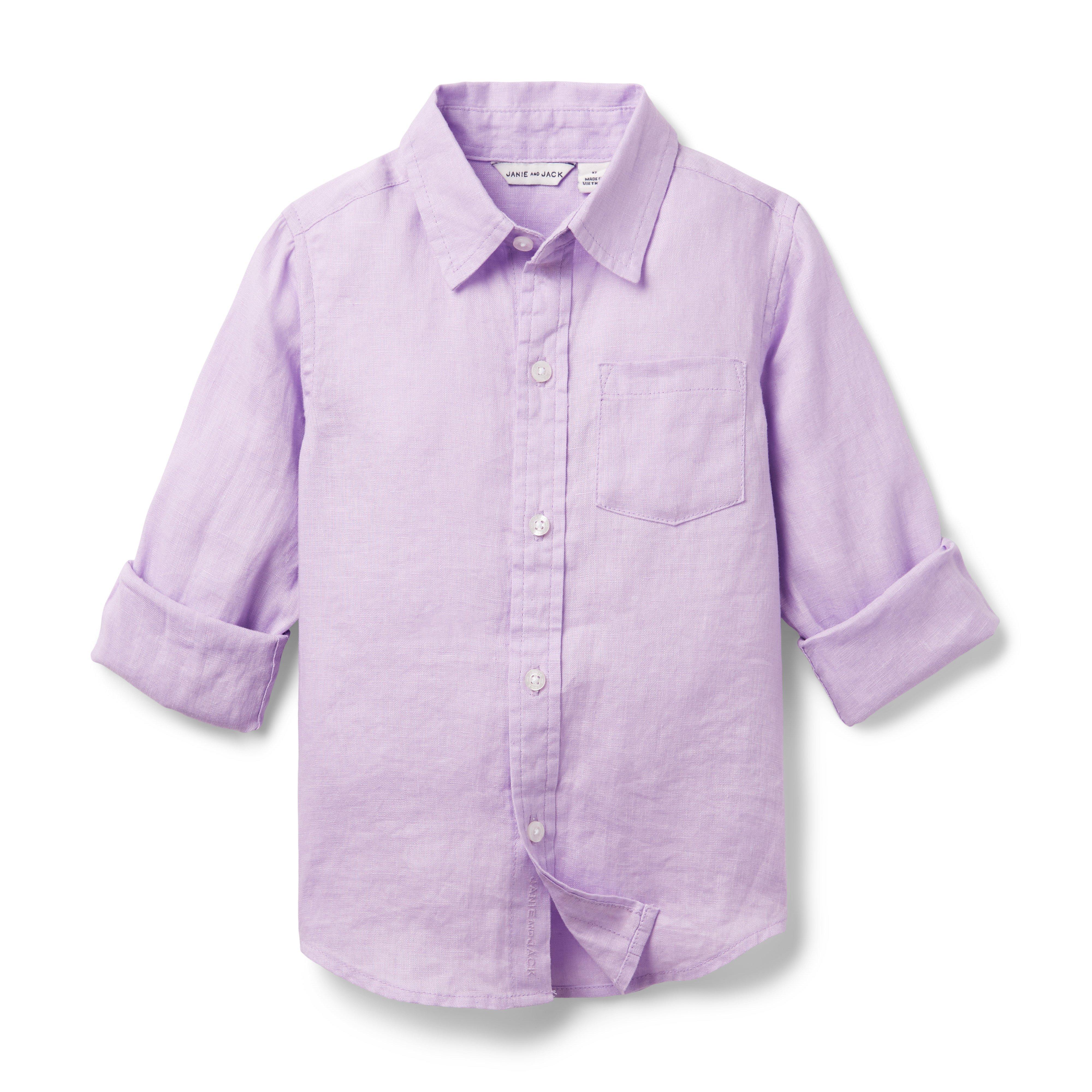 Linen Roll-Cuff Shirt image number 0