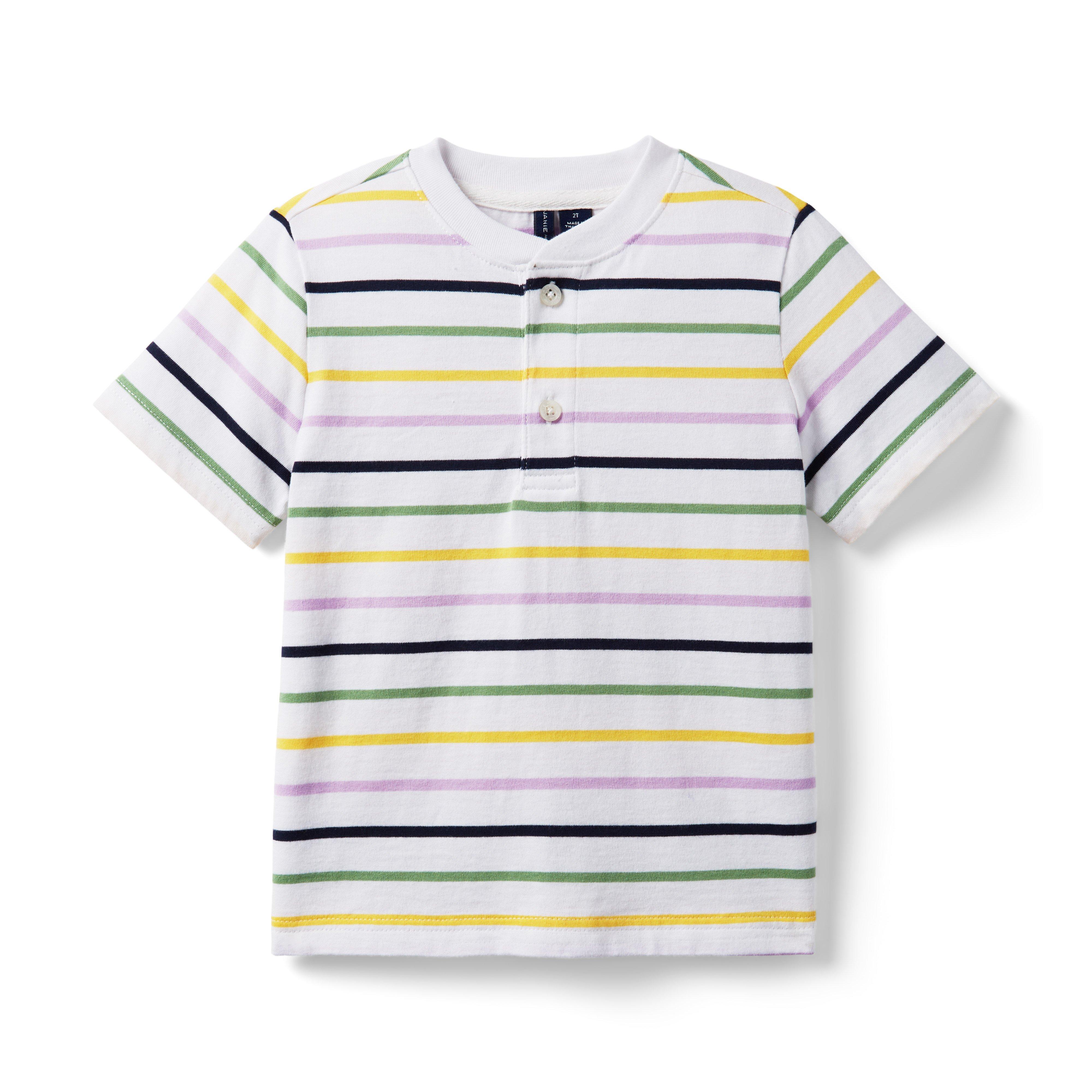 Striped Henley Tee image number 0