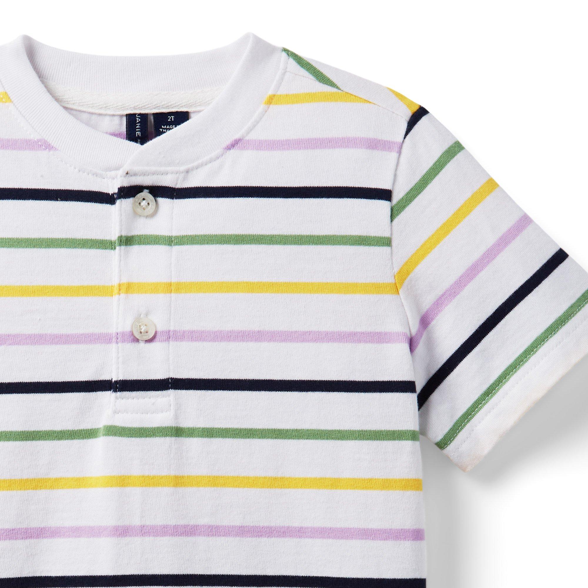 Striped Henley Tee image number 2