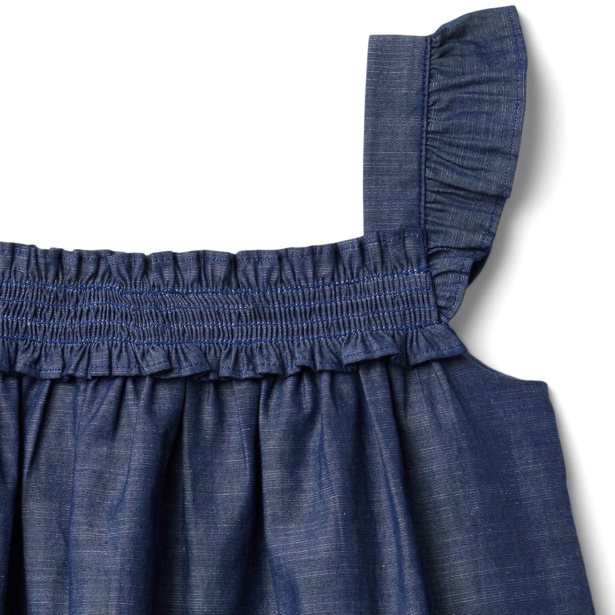 Chambray Smocked Top image number 2