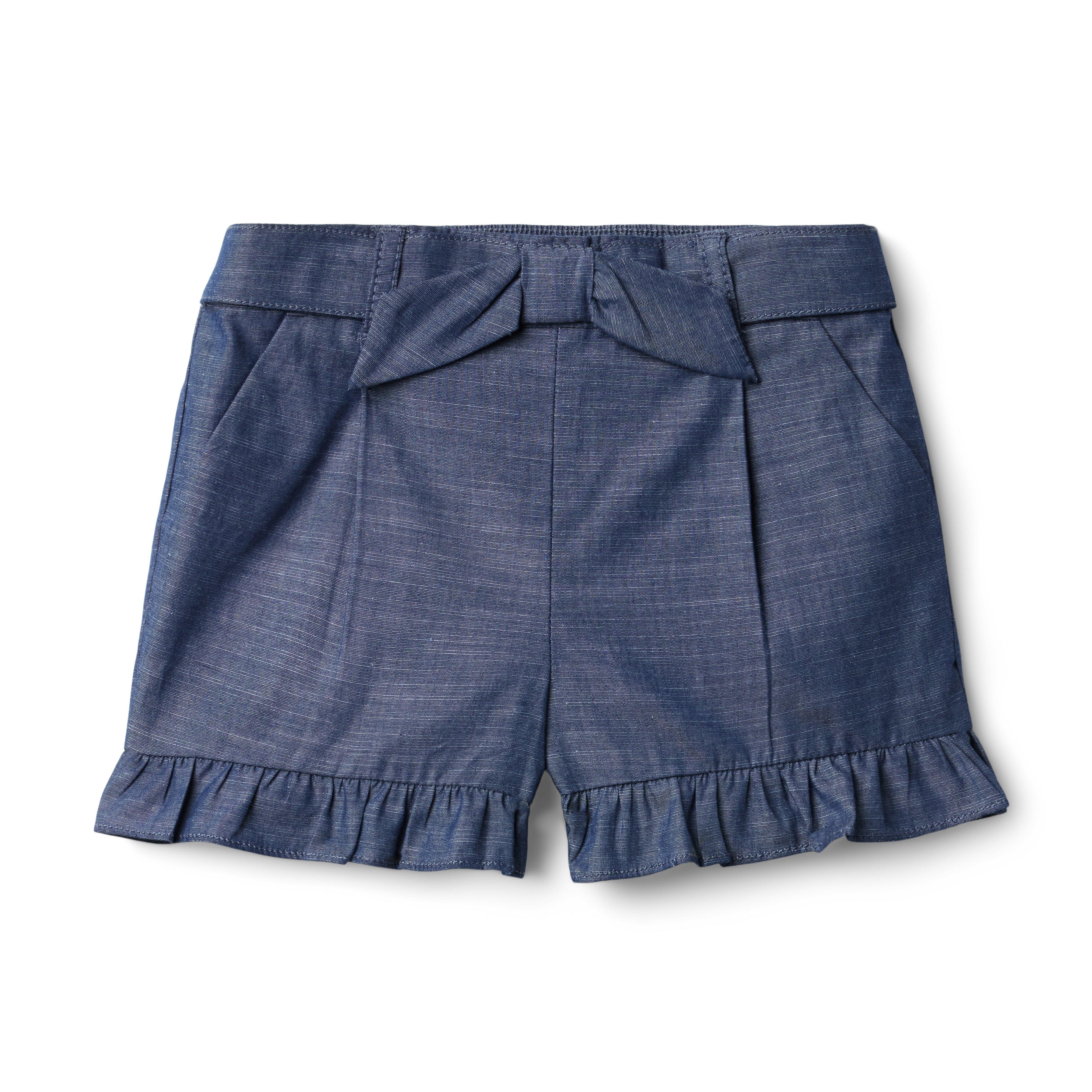 Chambray Ruffle Hem Short image number 0