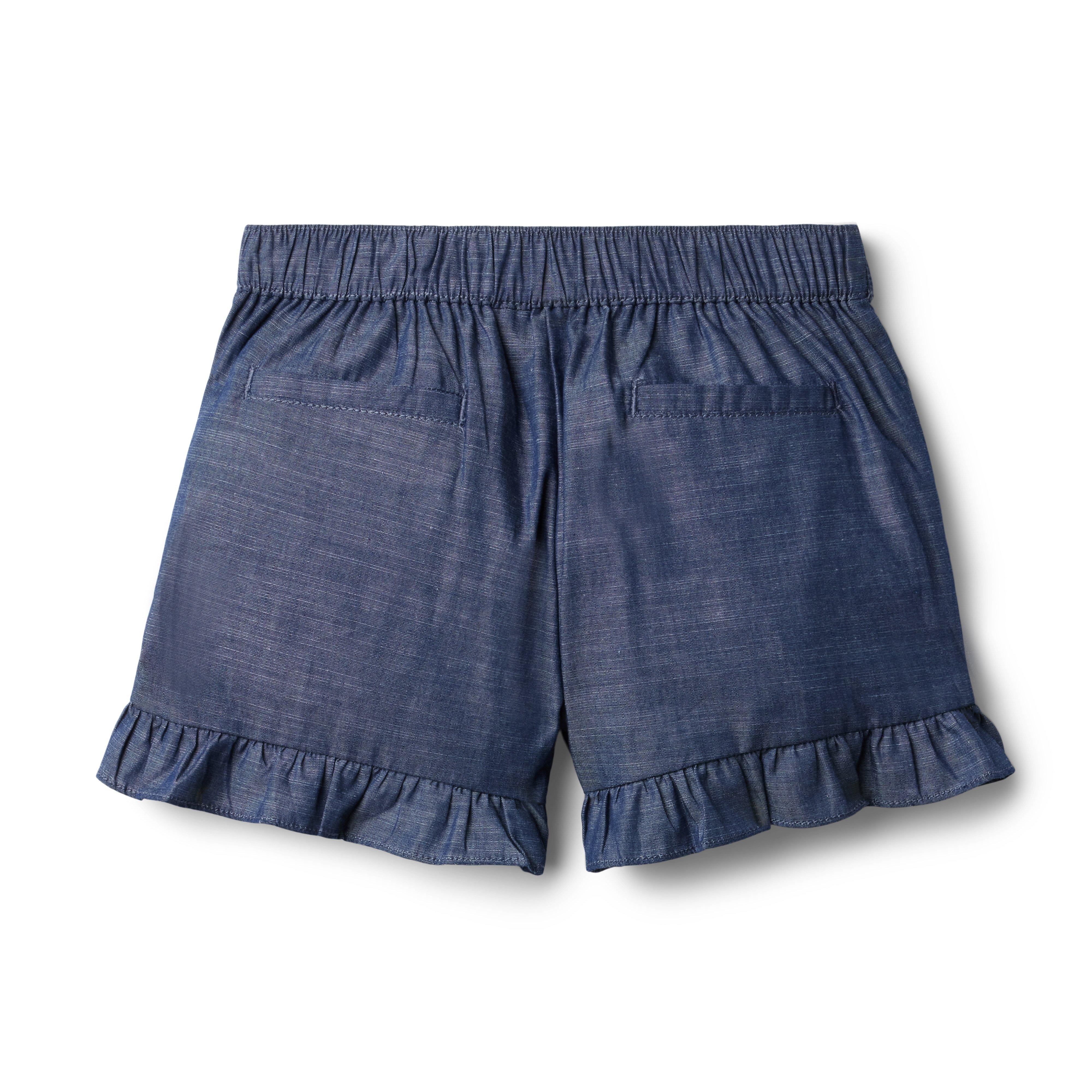 Chambray Ruffle Hem Short image number 1