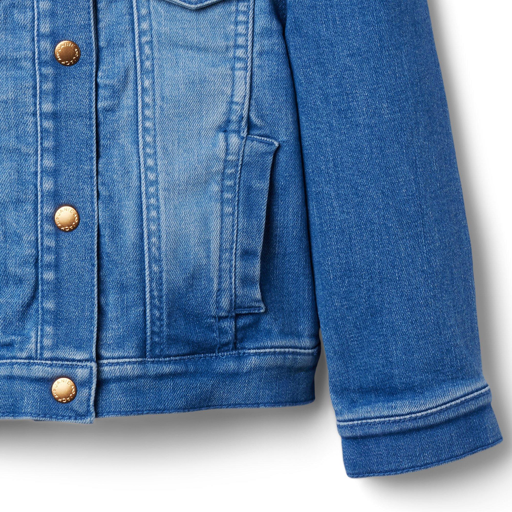 Denim Puff Sleeve Jacket image number 3