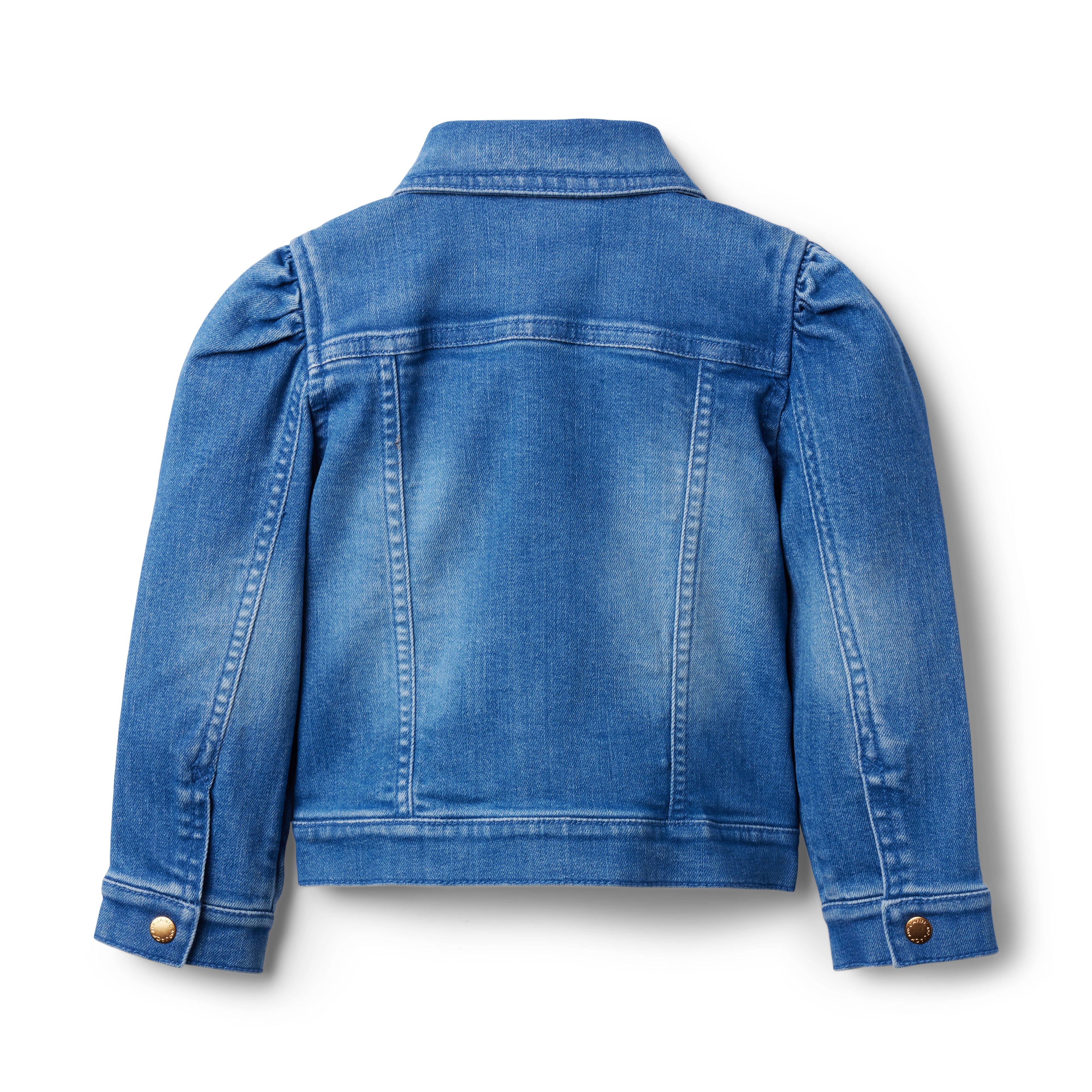 Denim Puff Sleeve Jacket image number 1