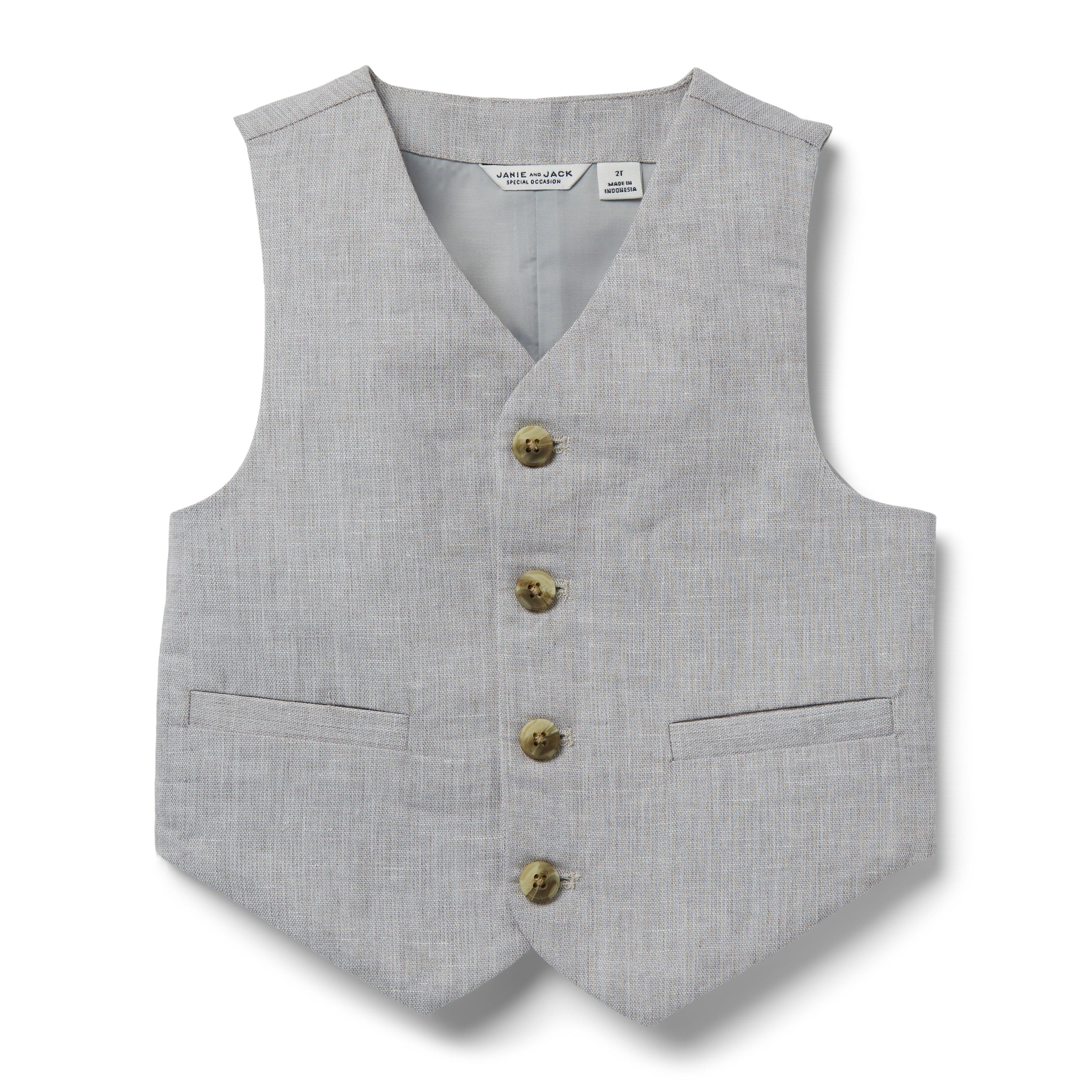Linen Suit Vest image number 0