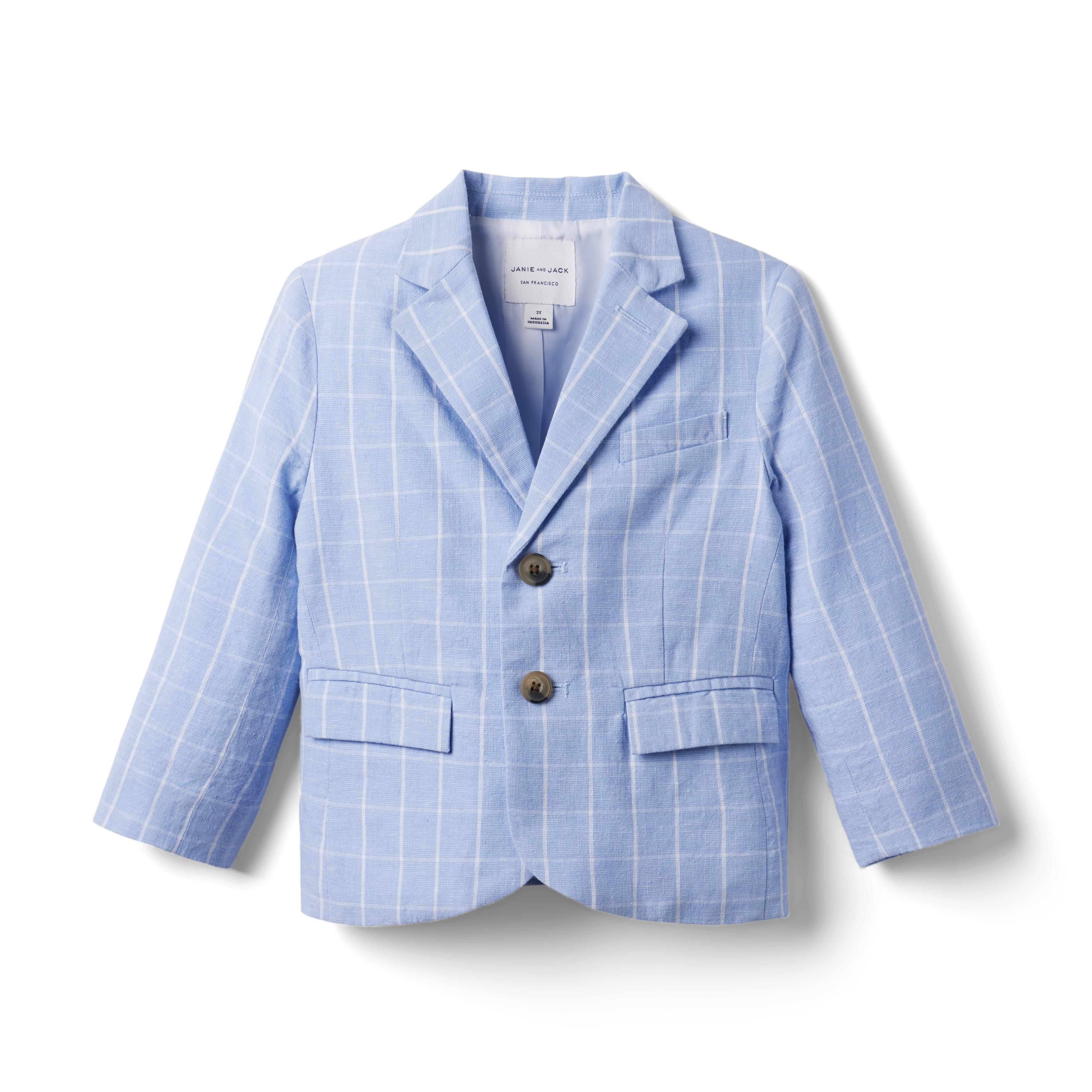 Tattersall Linen Blazer image number 0