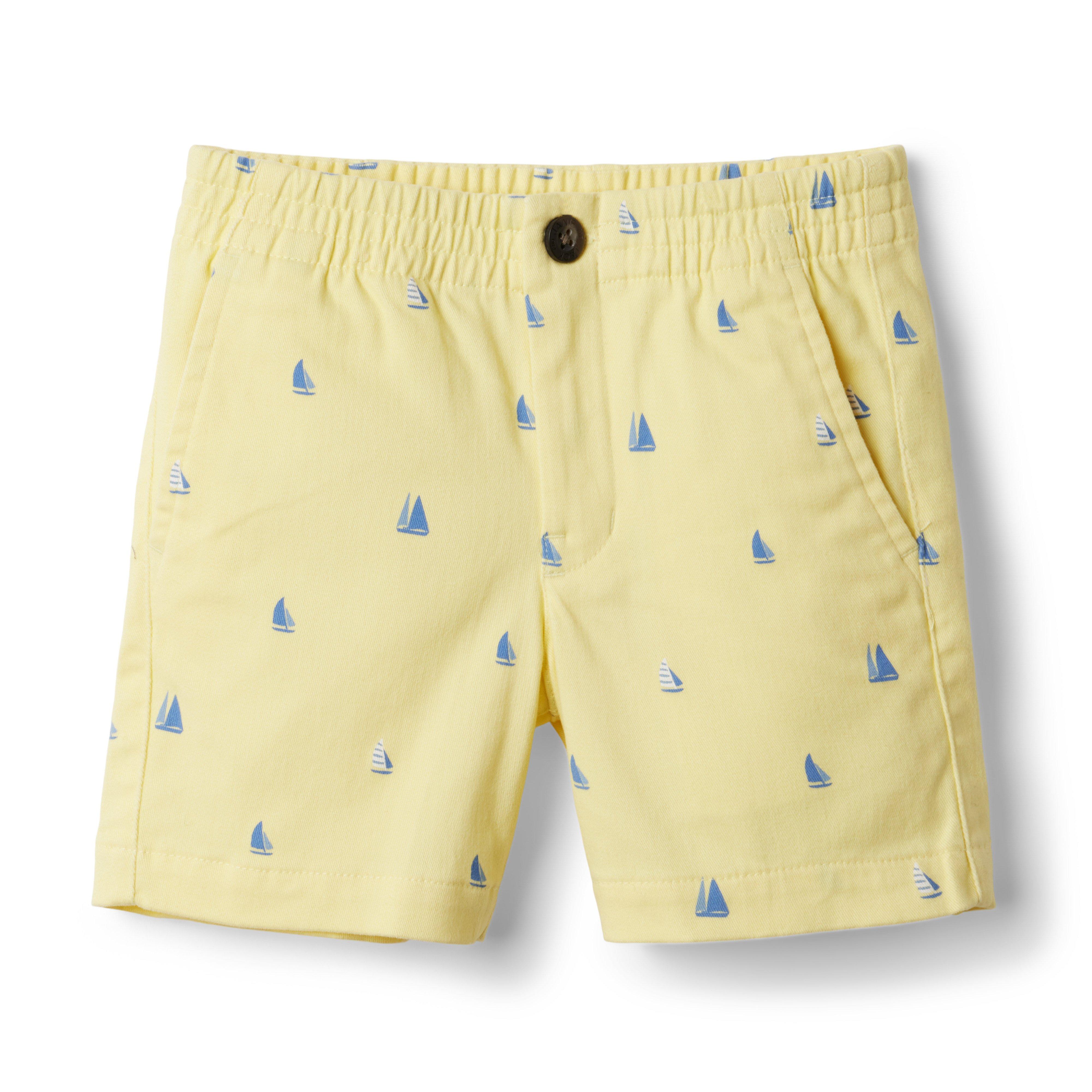 Sailboat Twill Pull-On Short