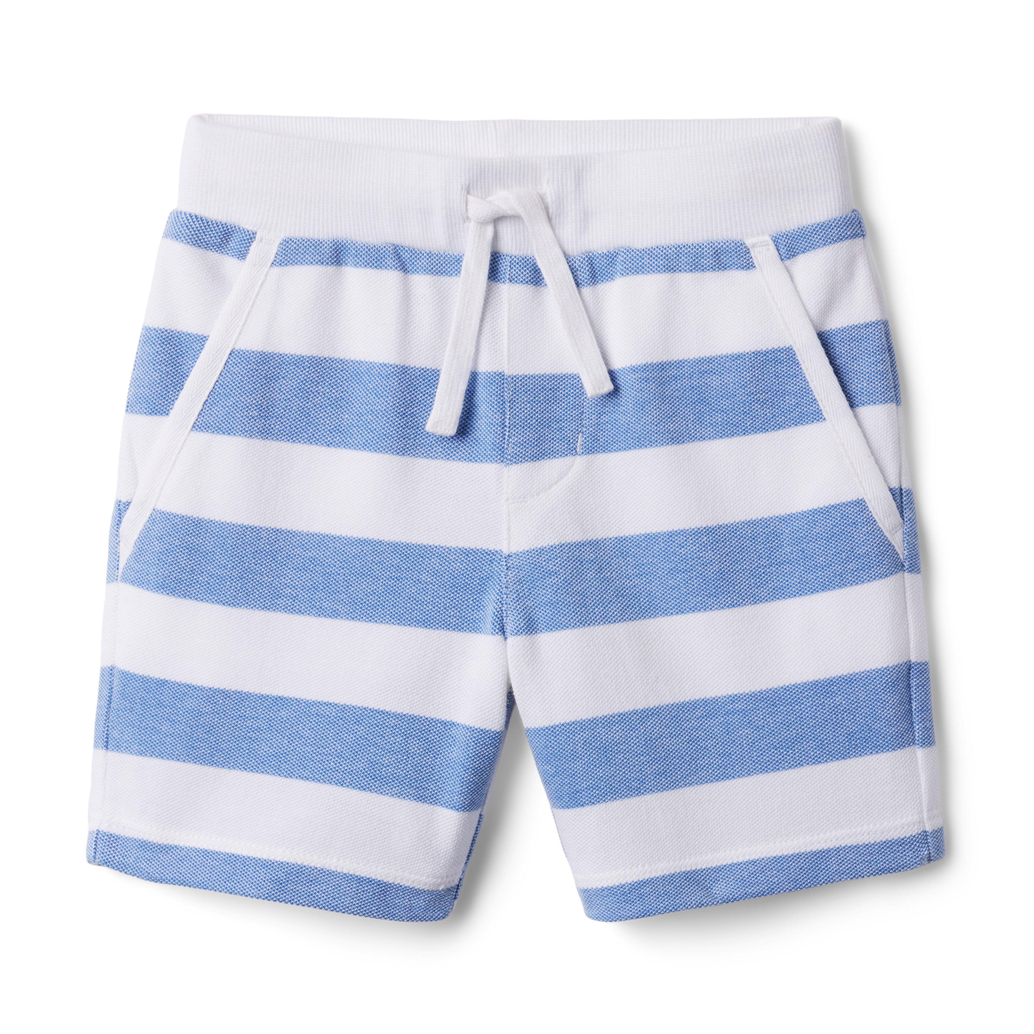 Striped Pique Pull-On Short image number 0